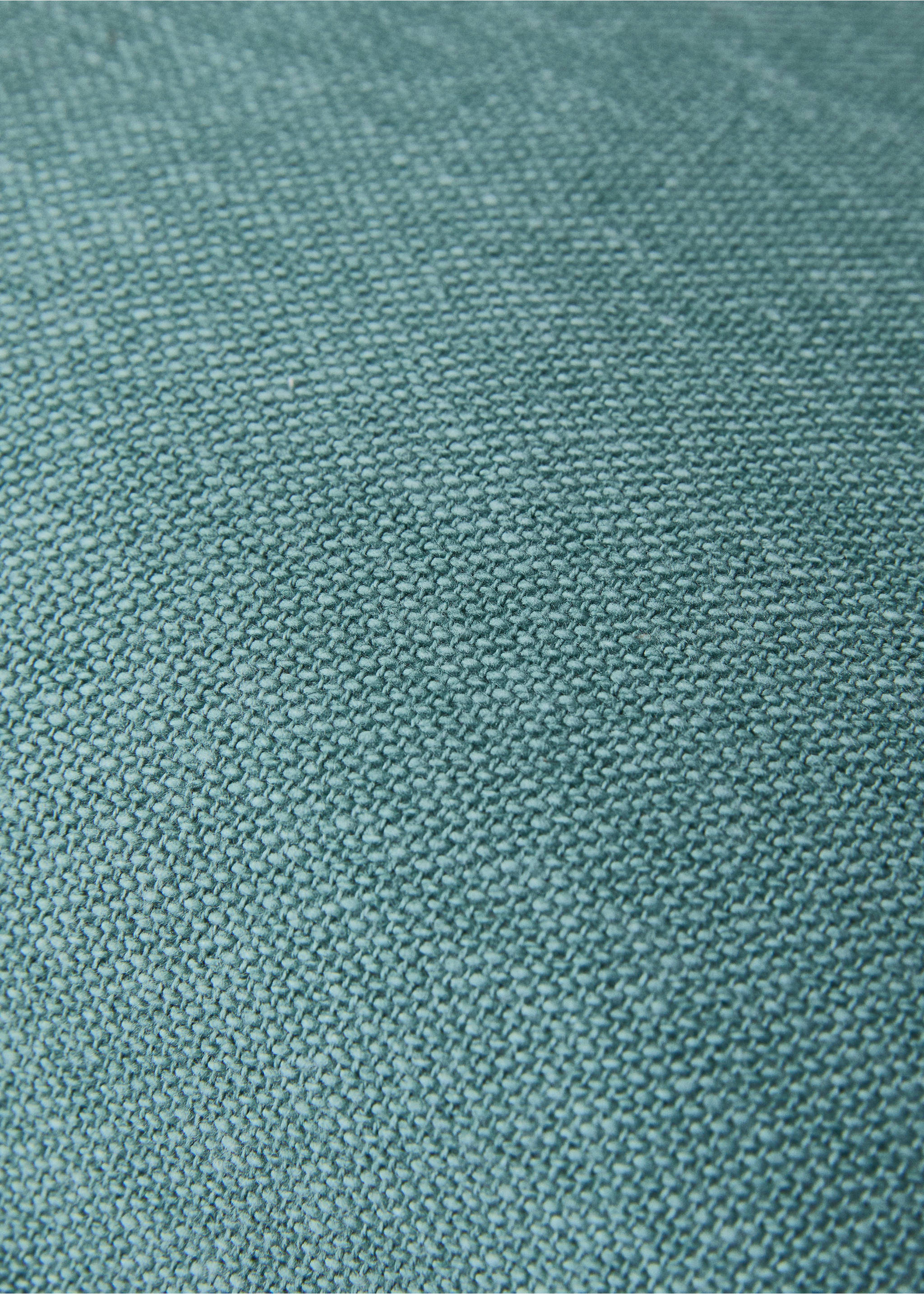 Cotton cushion cover with structure 45x45cm - Details of the article 3, Aqua Green. Ref: 27013323-00.