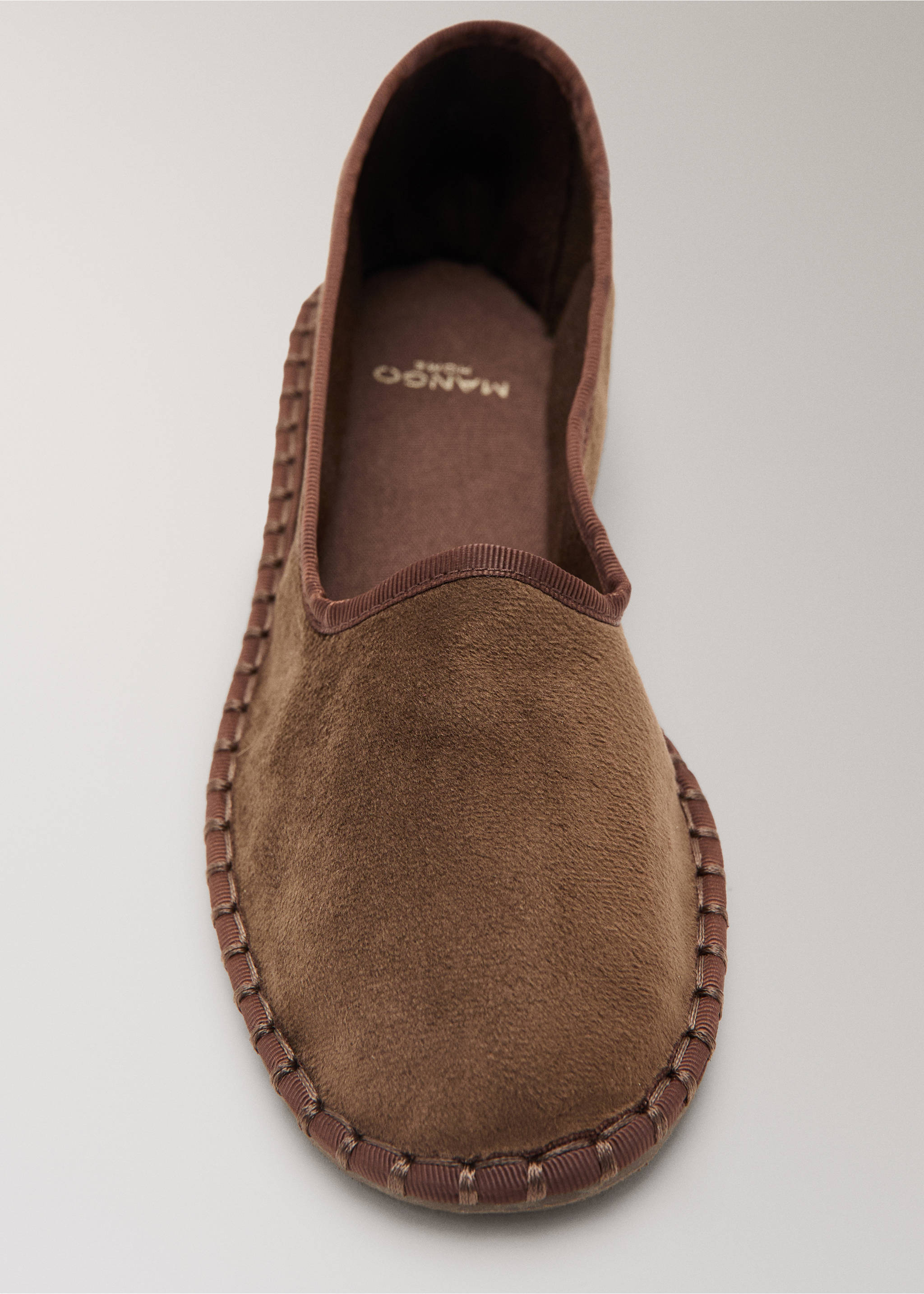 Velour shoes - Details of the article 1, Brown. Ref: 27013326-00.