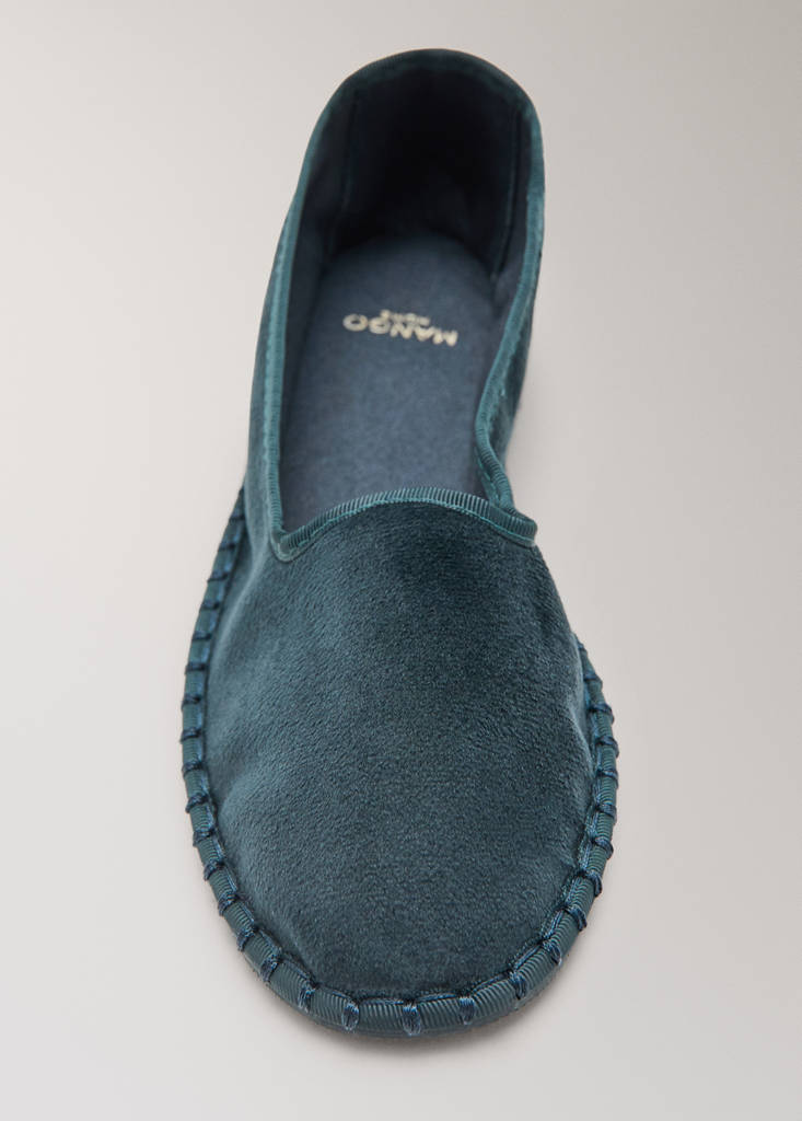 Velour shoes — Navy