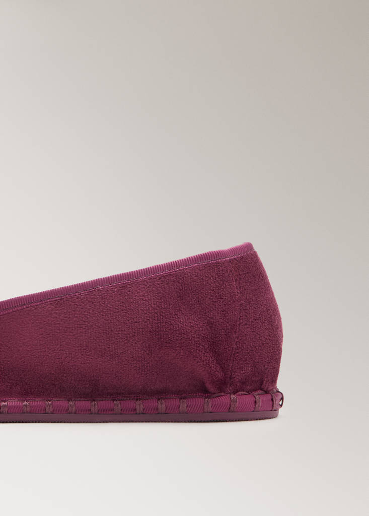 Velour shoes — Wine