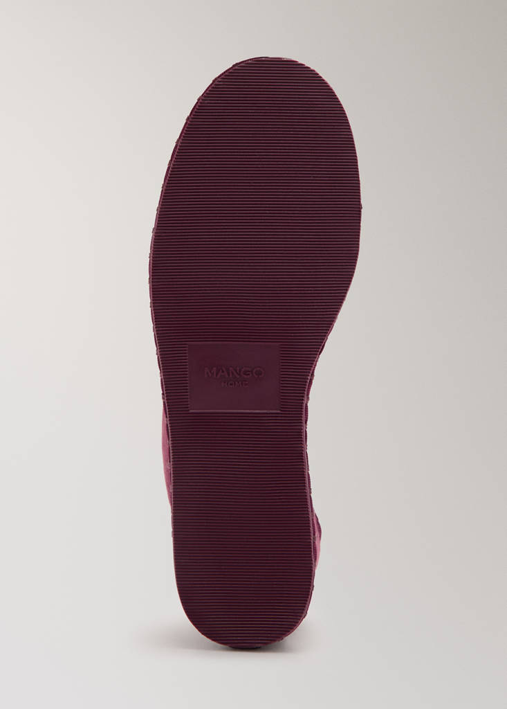 Velour shoes — Wine