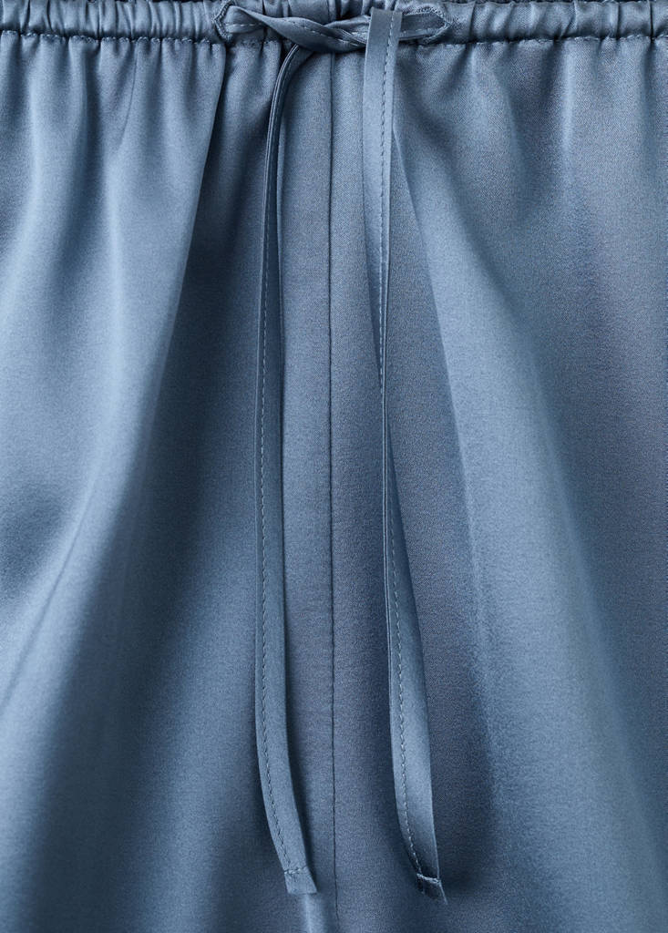 Silk pyjama shorts — Blue