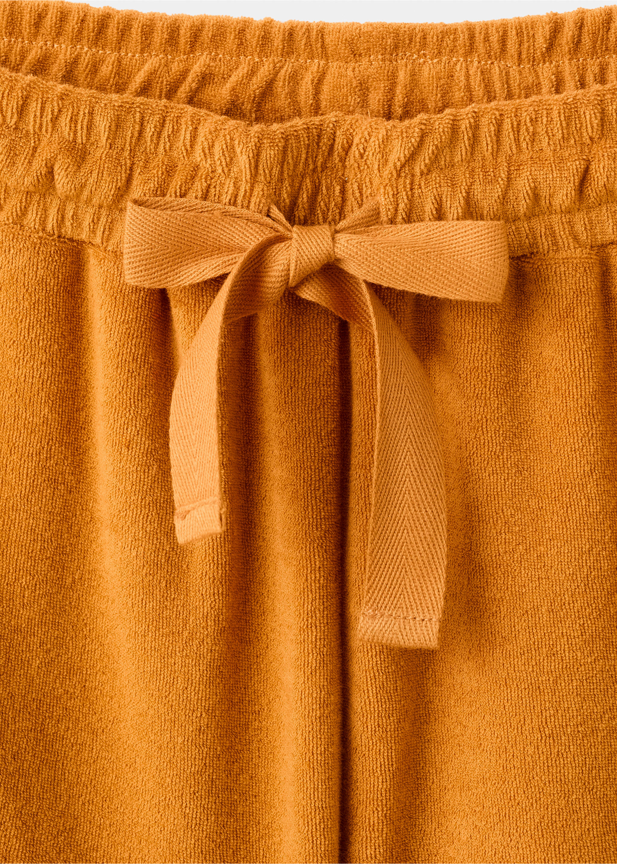 Frottee-Baumwoll-Shorts - Detail des Artikels 8, Orange. Ref: 27013330-00.