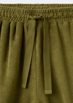 Terry cotton shorts — Khaki 7