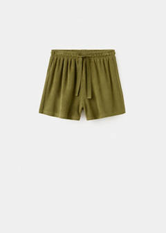 Terry cotton shorts — Khaki 6