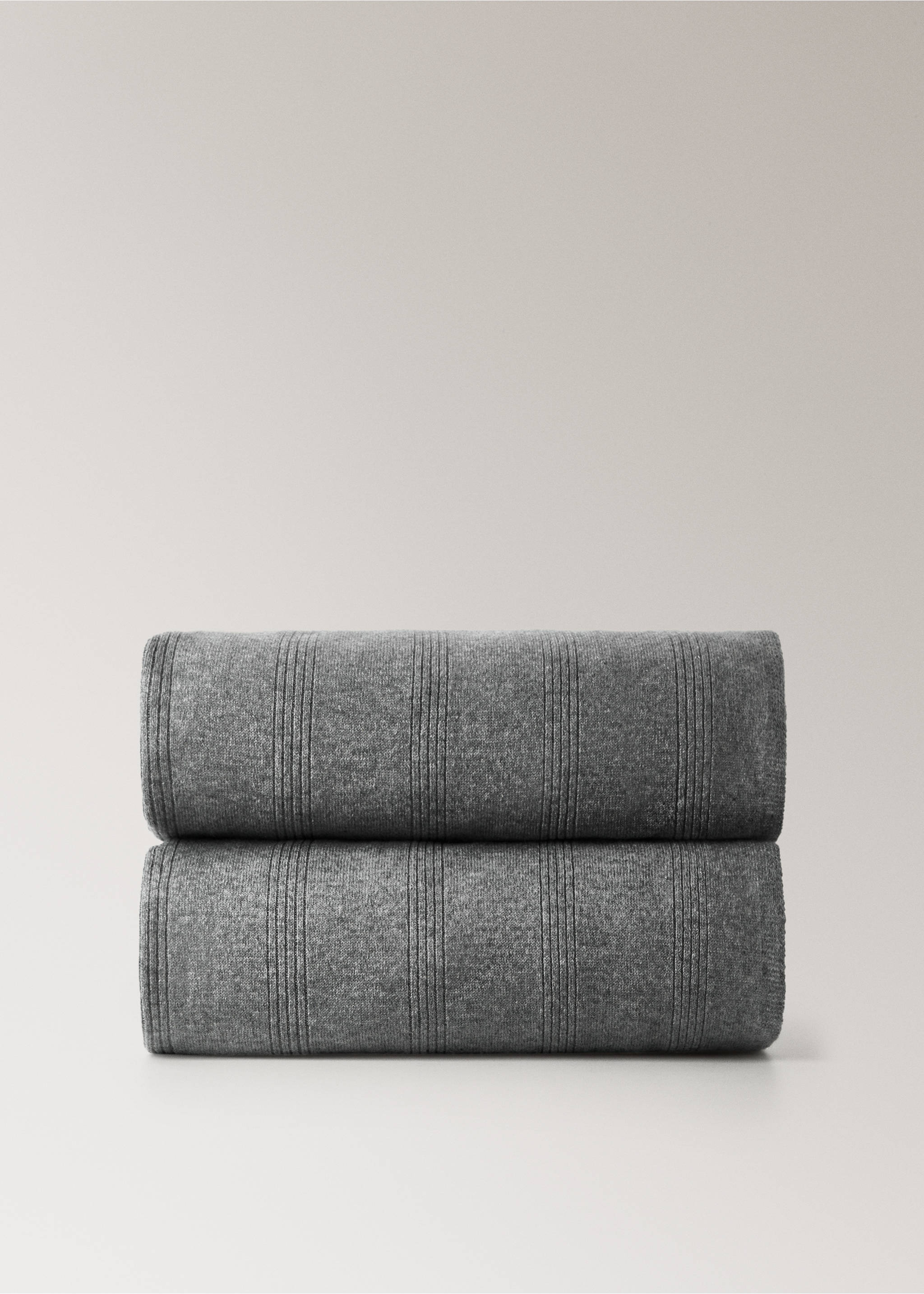 Children's cashmere throw - Article without model, Grey. Ref: 27013332-00.