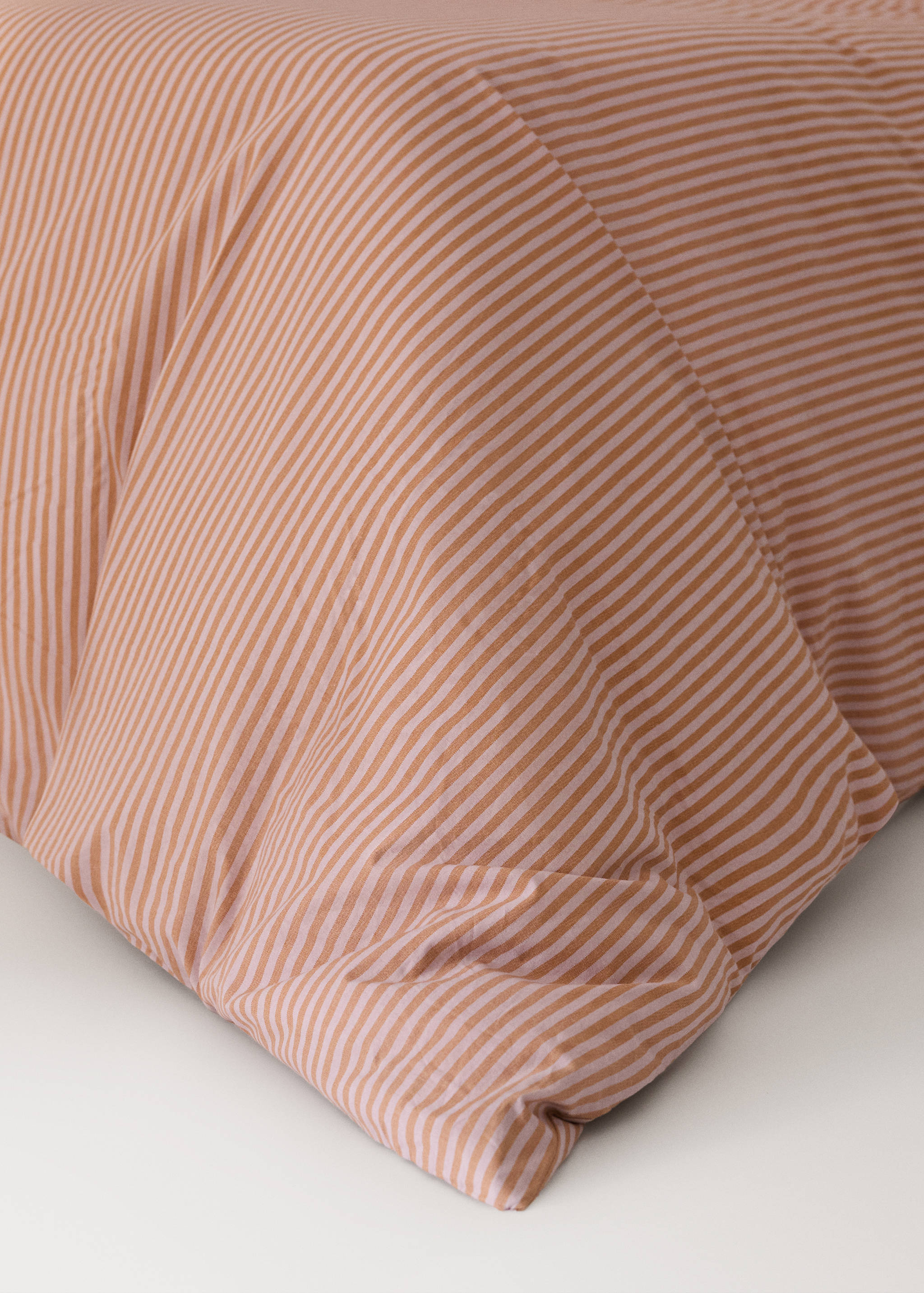 Percale cotton duvet cover with small stripe print for Bed 180/200 cm - Details of the article 8