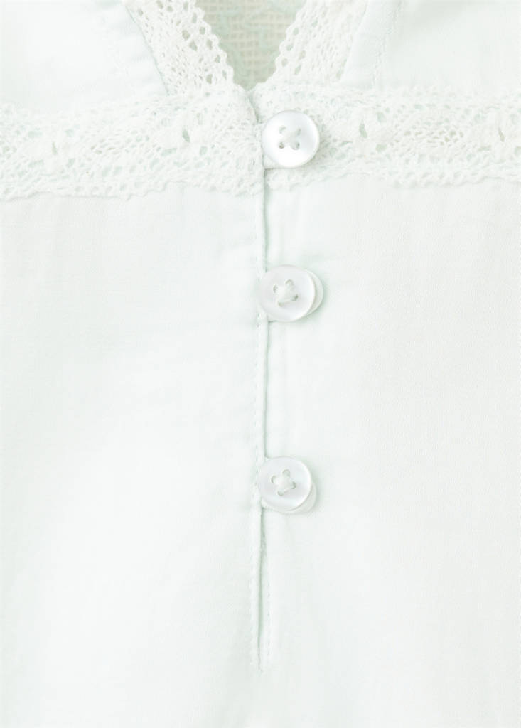 Lace detail nightgown — Blue