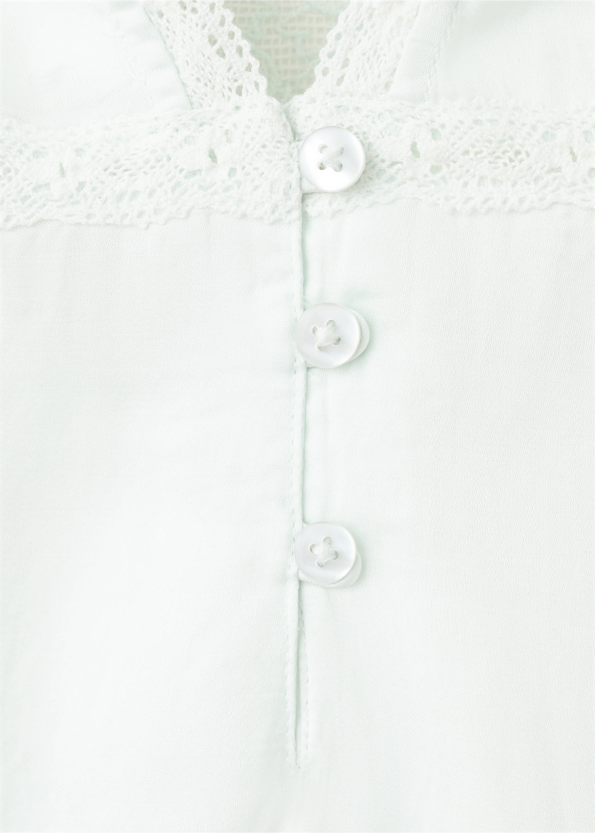 Lace detail nightgown - Details of the article 0, Blue. Ref: 27013334-00.