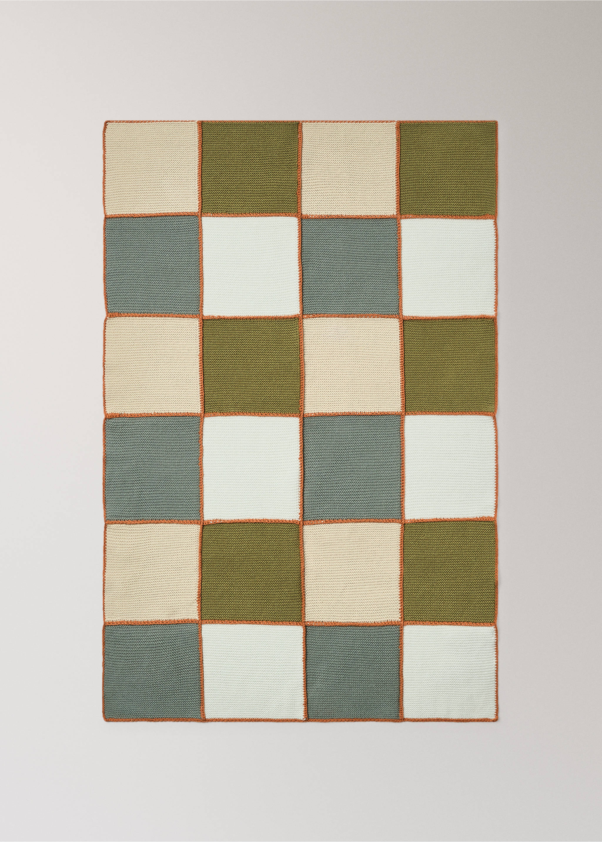 Couverture enfant patchwork - Détail de l'article 3, Bleu. Ref: 27013335-00.