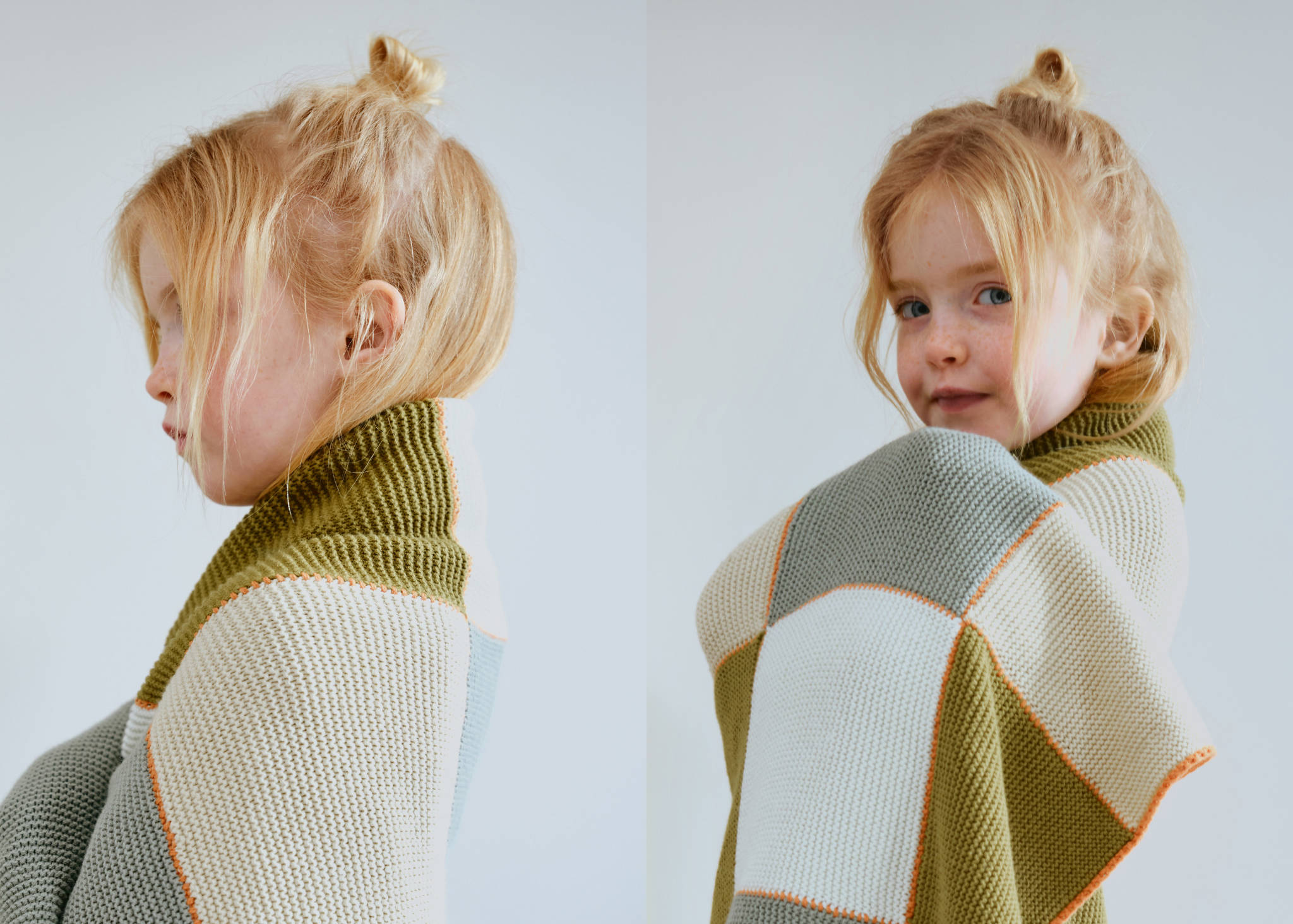 Children's patchwork throw - Panoramic plane