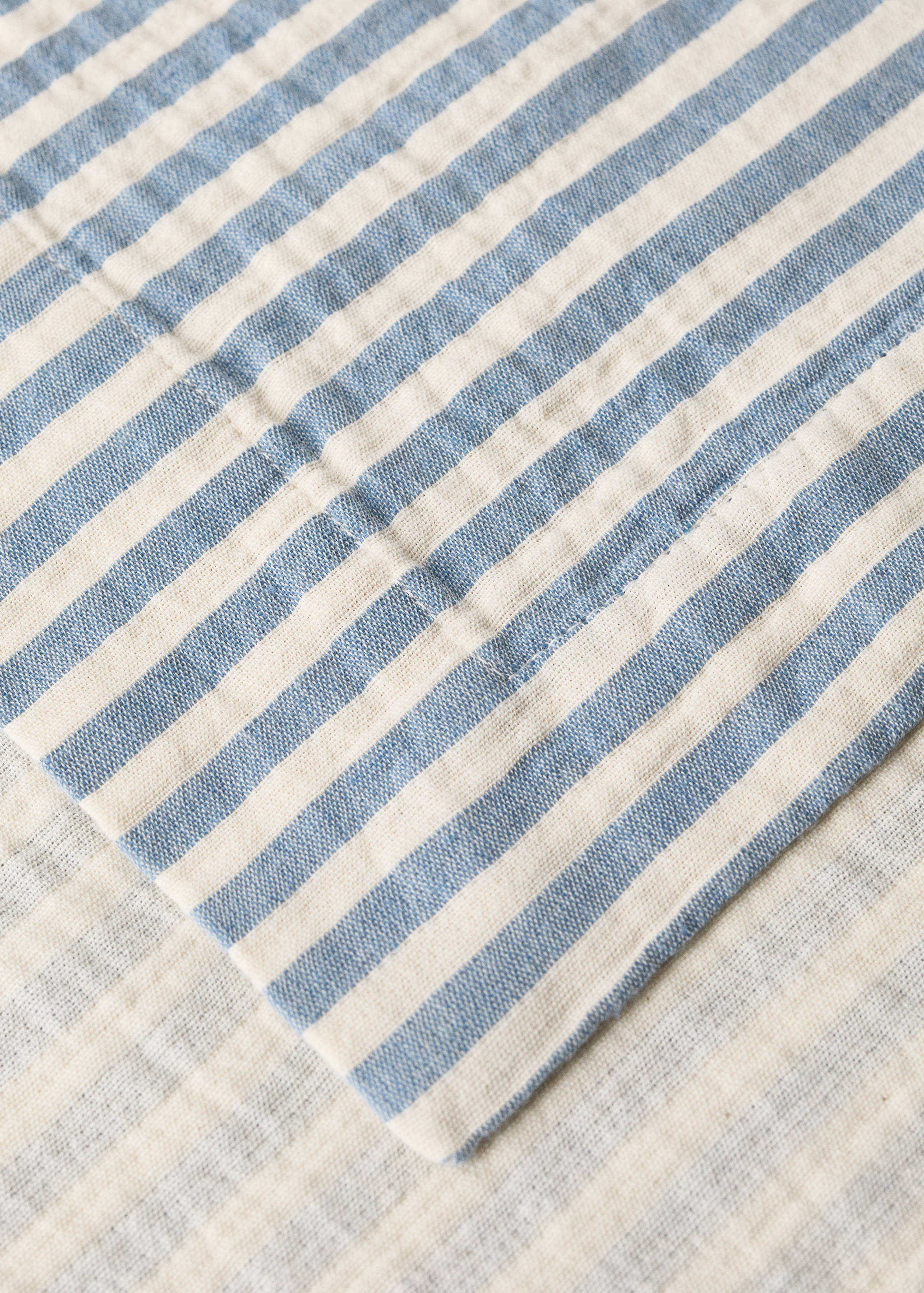 Cotton gauze striped blanket - Details of the article 1