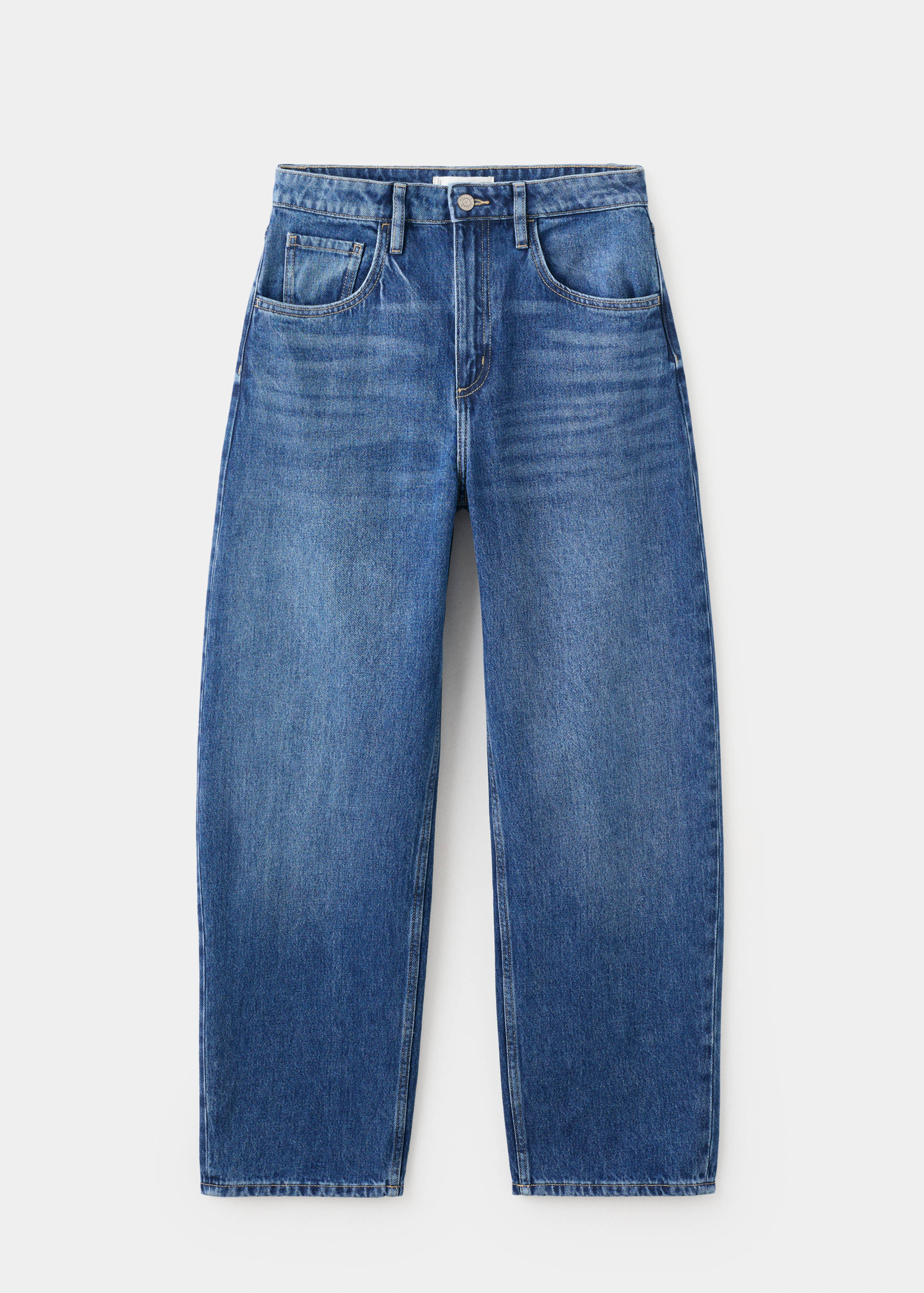 High-waisted barrel jeans - Article without model