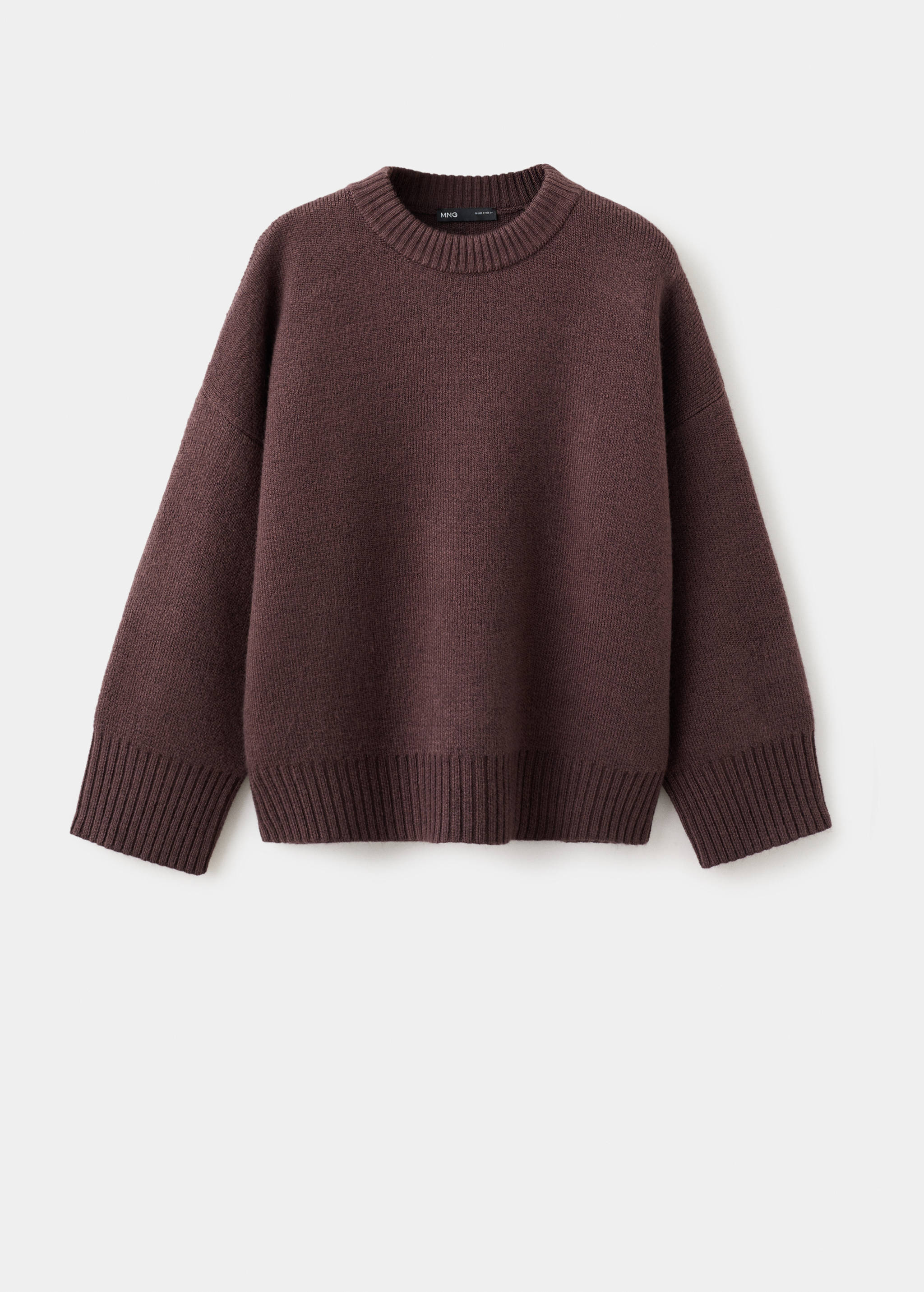 Round-neck knitted sweater - Article without model