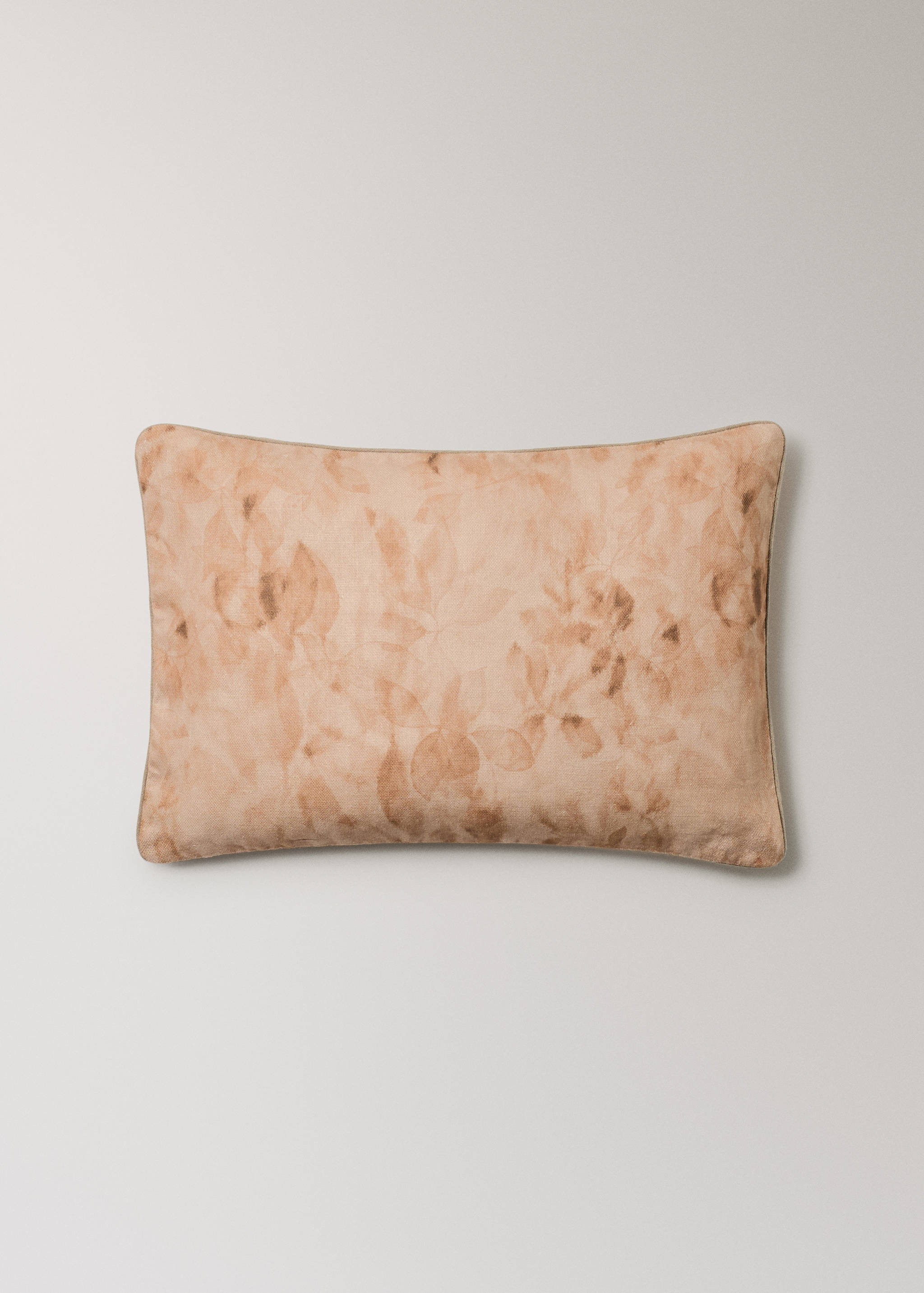 Linen floral-print cushion cover 40x60 cm - Article without model