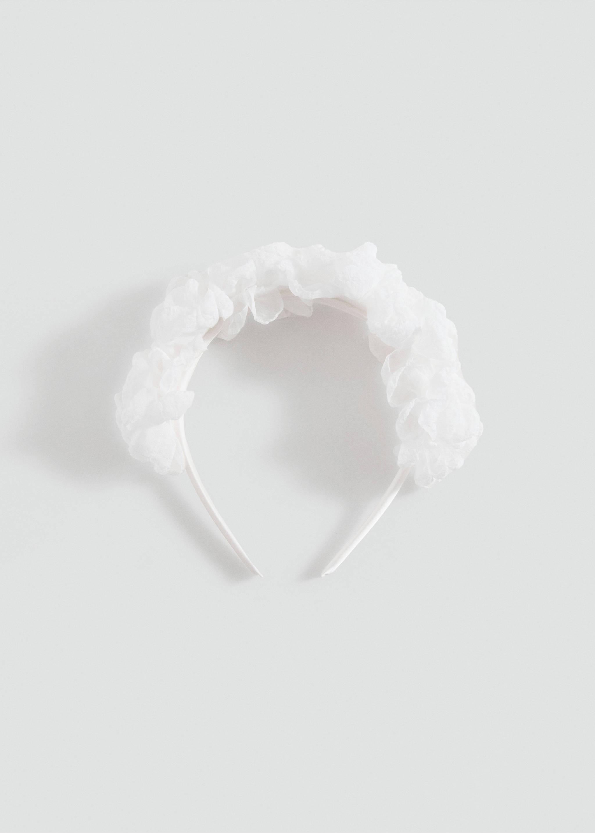 Flower hairband - Article without model, White. Ref: 27013712-00.