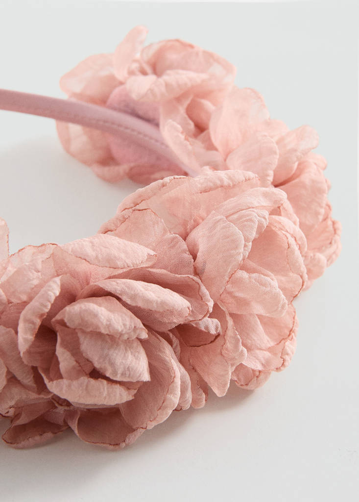 Flower hairband — Pale Pink