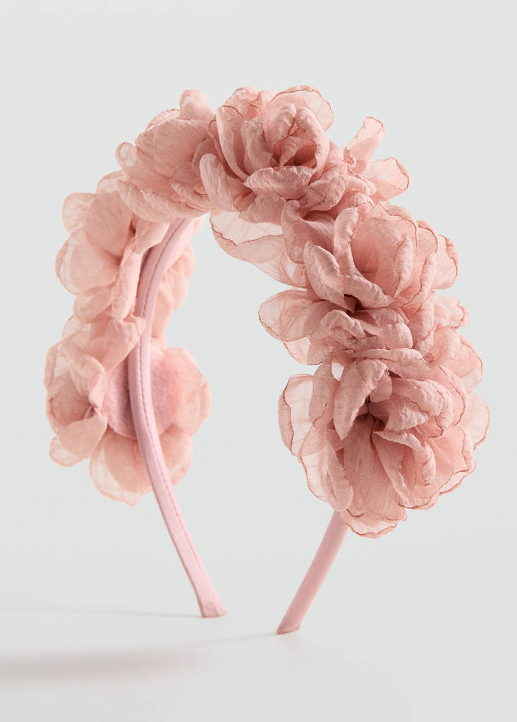 Flower hairband — Pale Pink