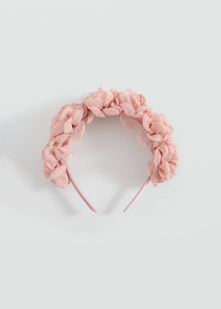 Flower hairband — Pale Pink