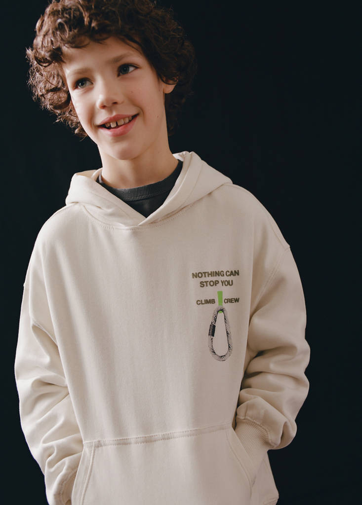 Sudadera algodón estampada