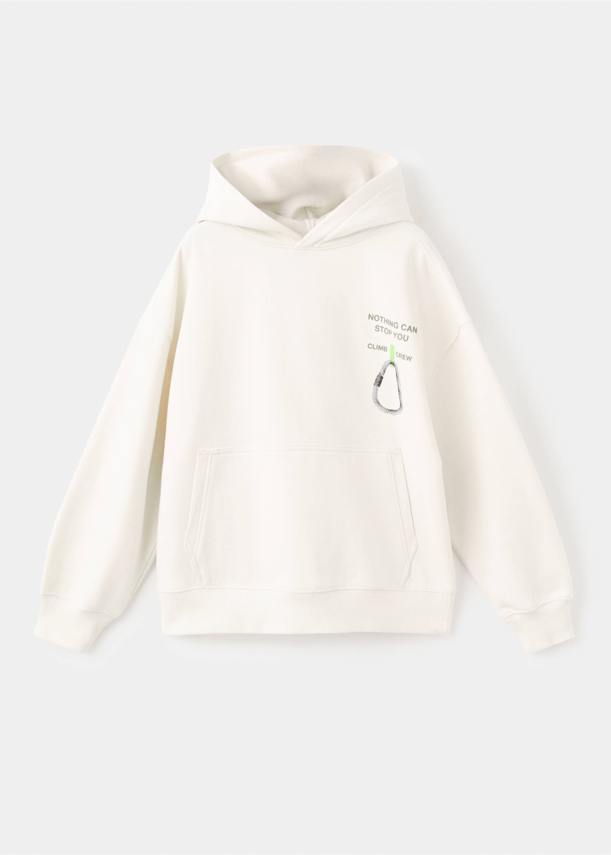 Sudadera algodón estampada - Artículo sin modelo, Crudo. Ref: 27013714-00.