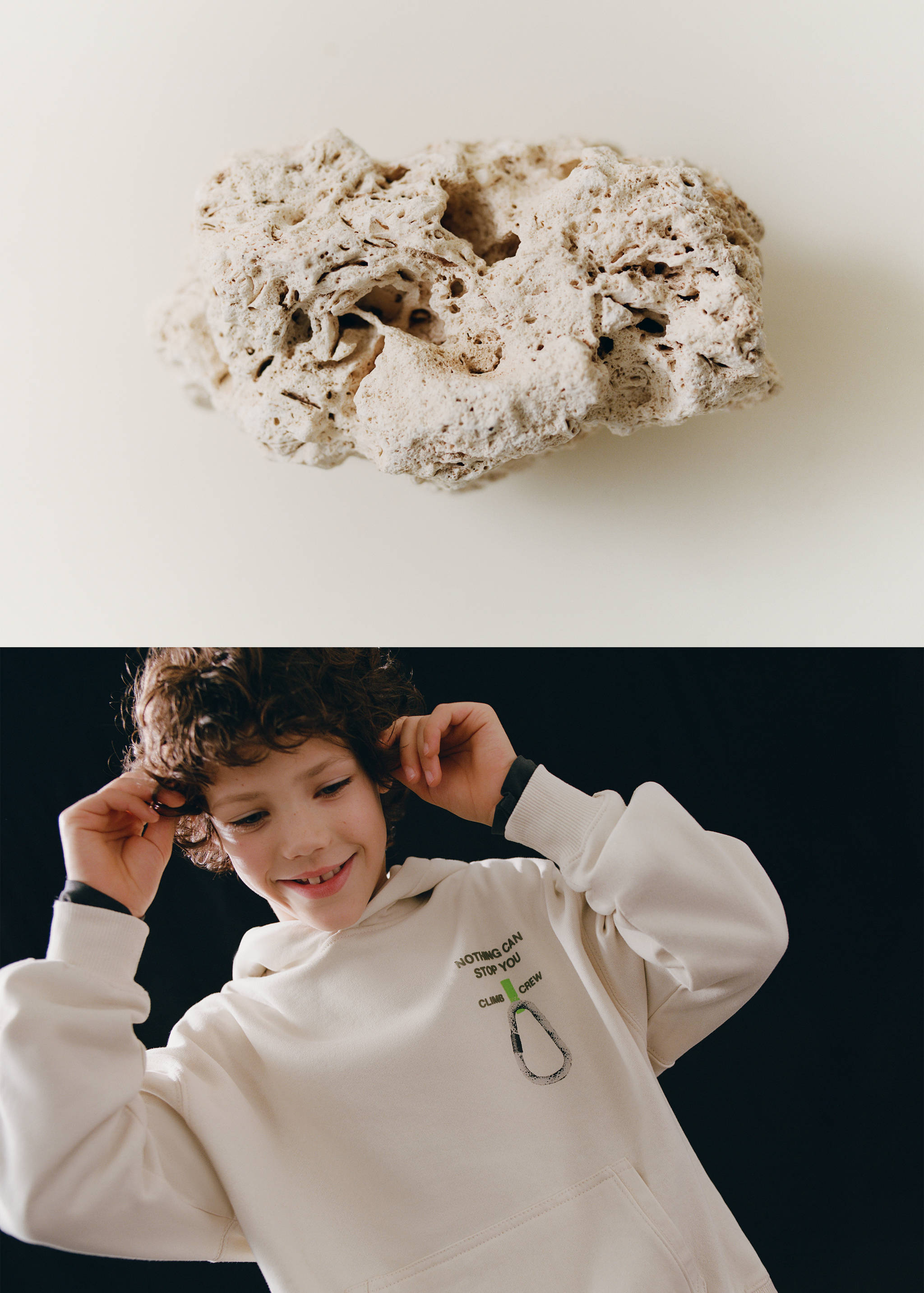 Gemustertes Baumwoll-Sweatshirt - Detail des Artikels 5