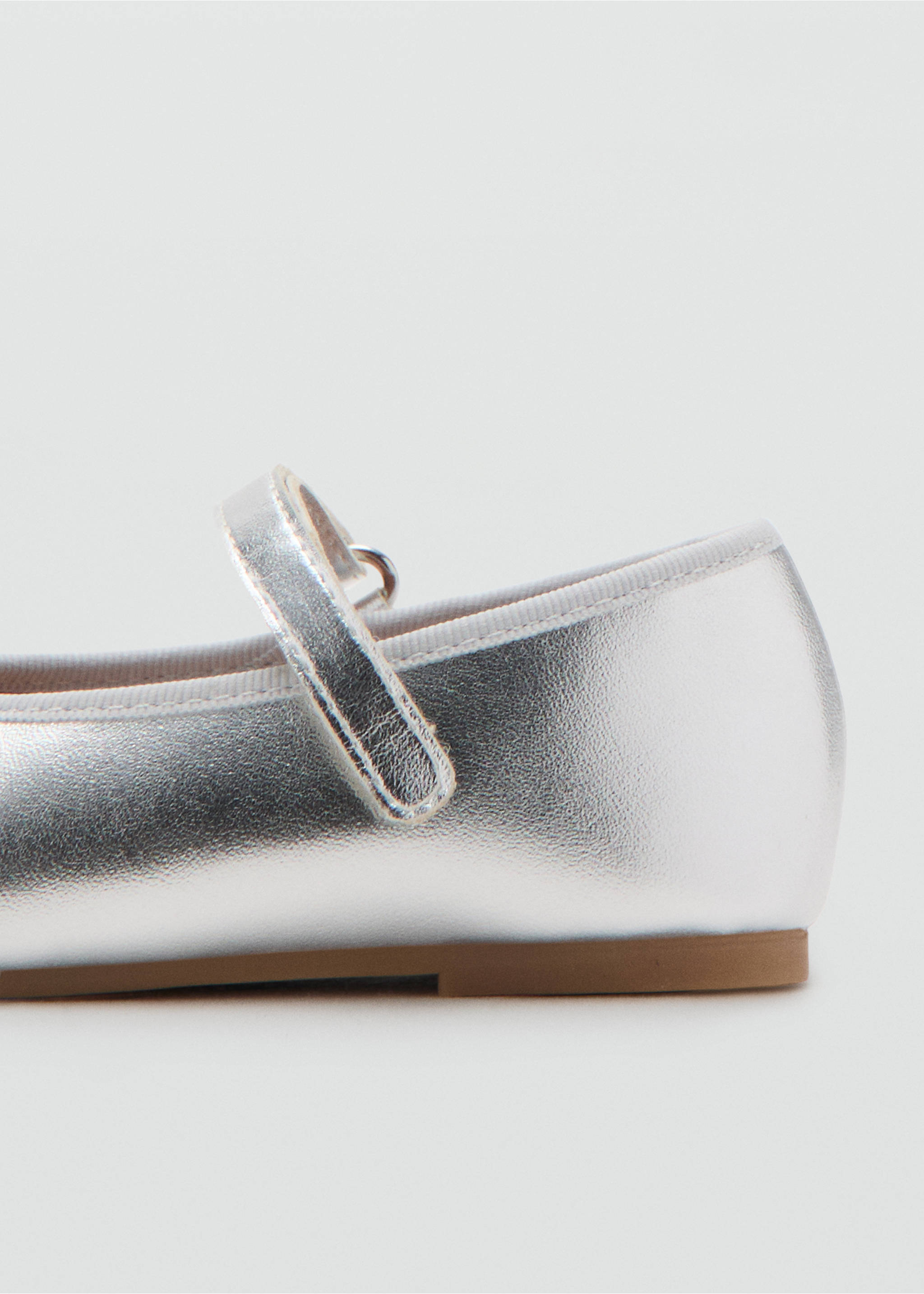 Bailarina metalizada lazo - Detalle del artículo 1, Plata. Ref: 27013718-00.