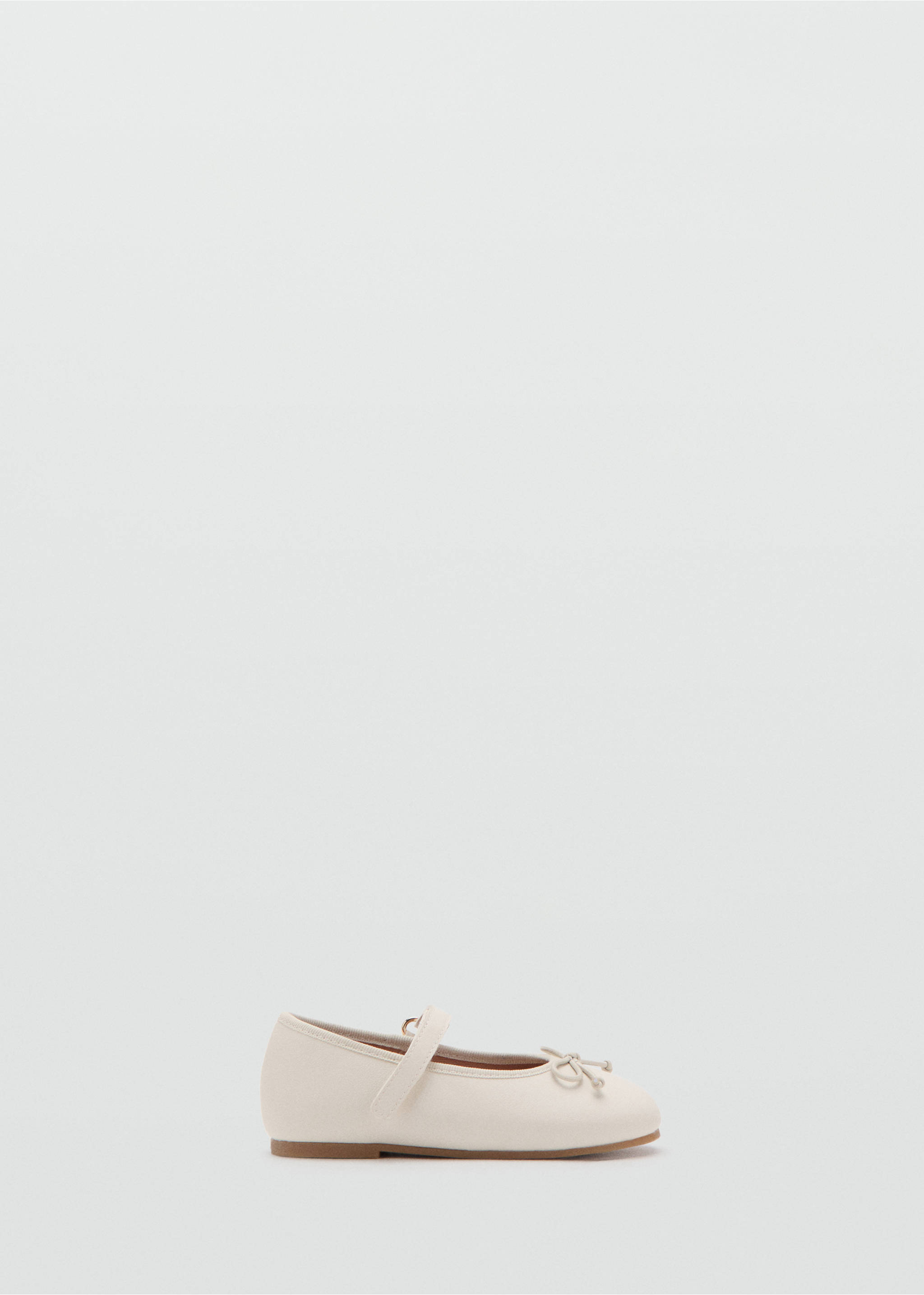 Bailarina tira detalle lazo - Artículo sin modelo, Blanco roto. Ref: 27013719-00.