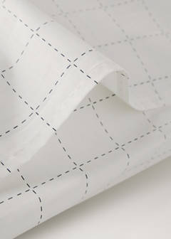 Two percale cotton pillowcases with quilted checks 50x75 cm — Off White 3
