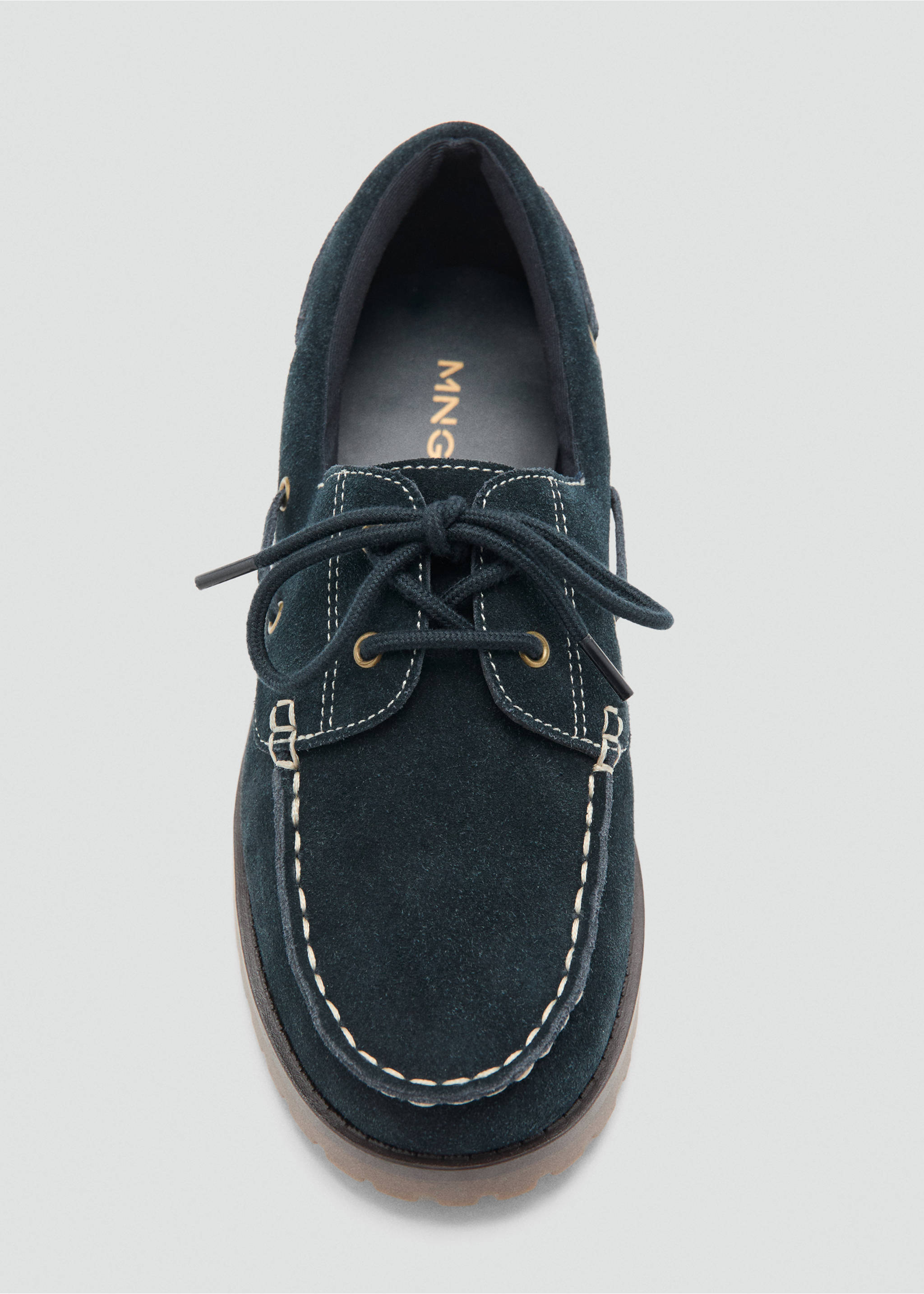 Zapato náutico piel - Detalle del artículo 2, Azul. Ref: 27013729-00.