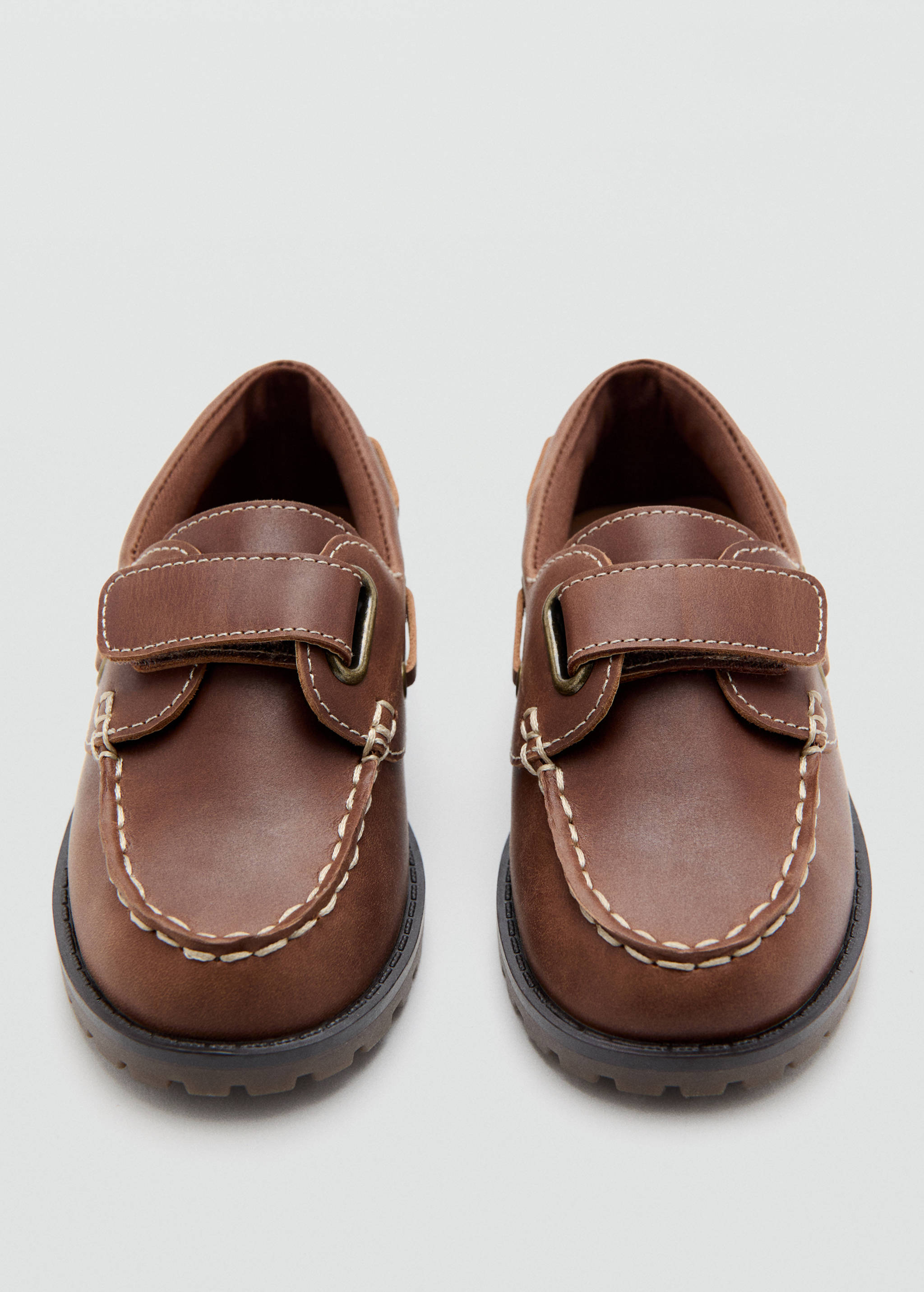 Leather deck shoe with velcro - Details of the article 2