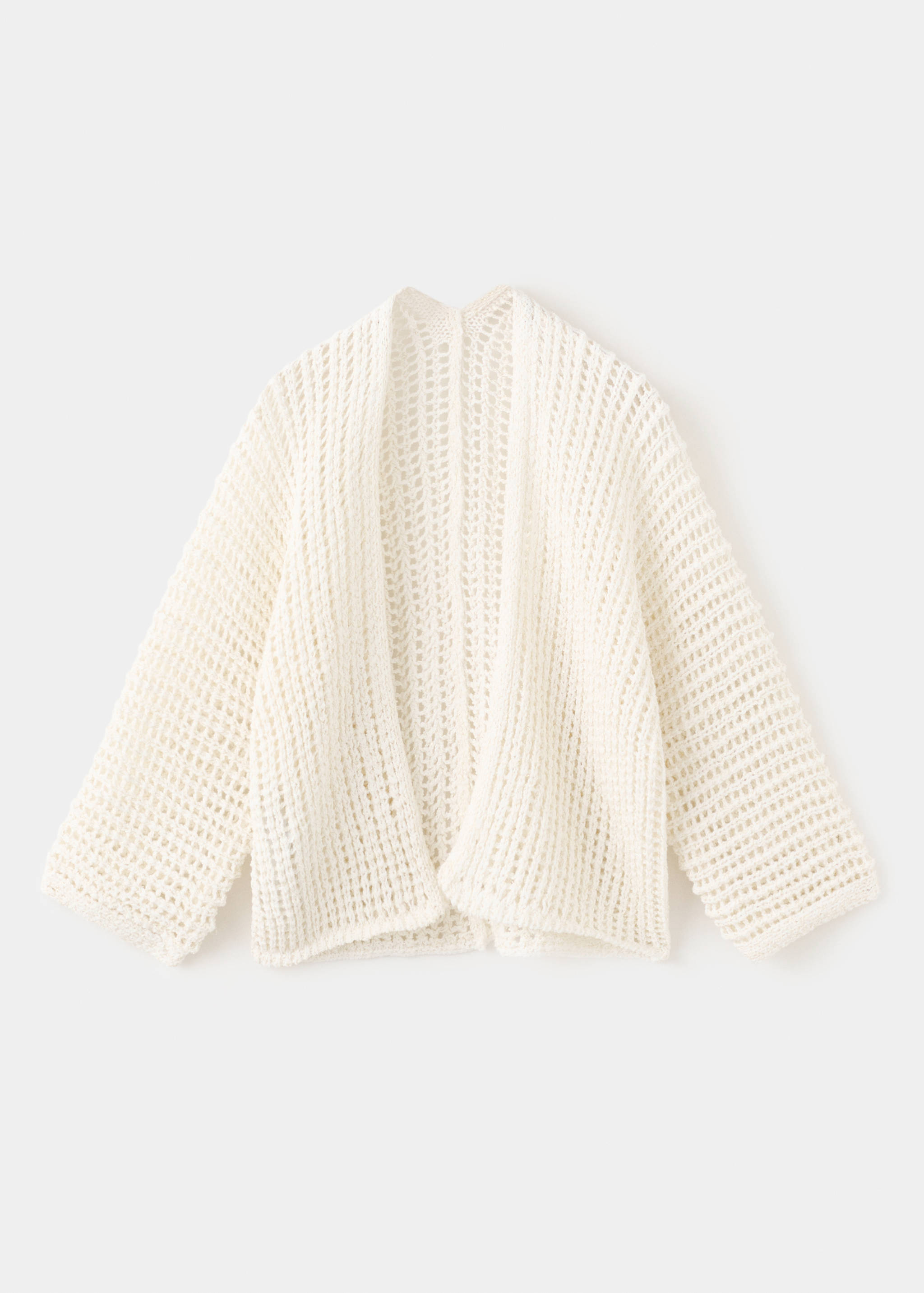 Openwork knit lurex cardigan - Article without model