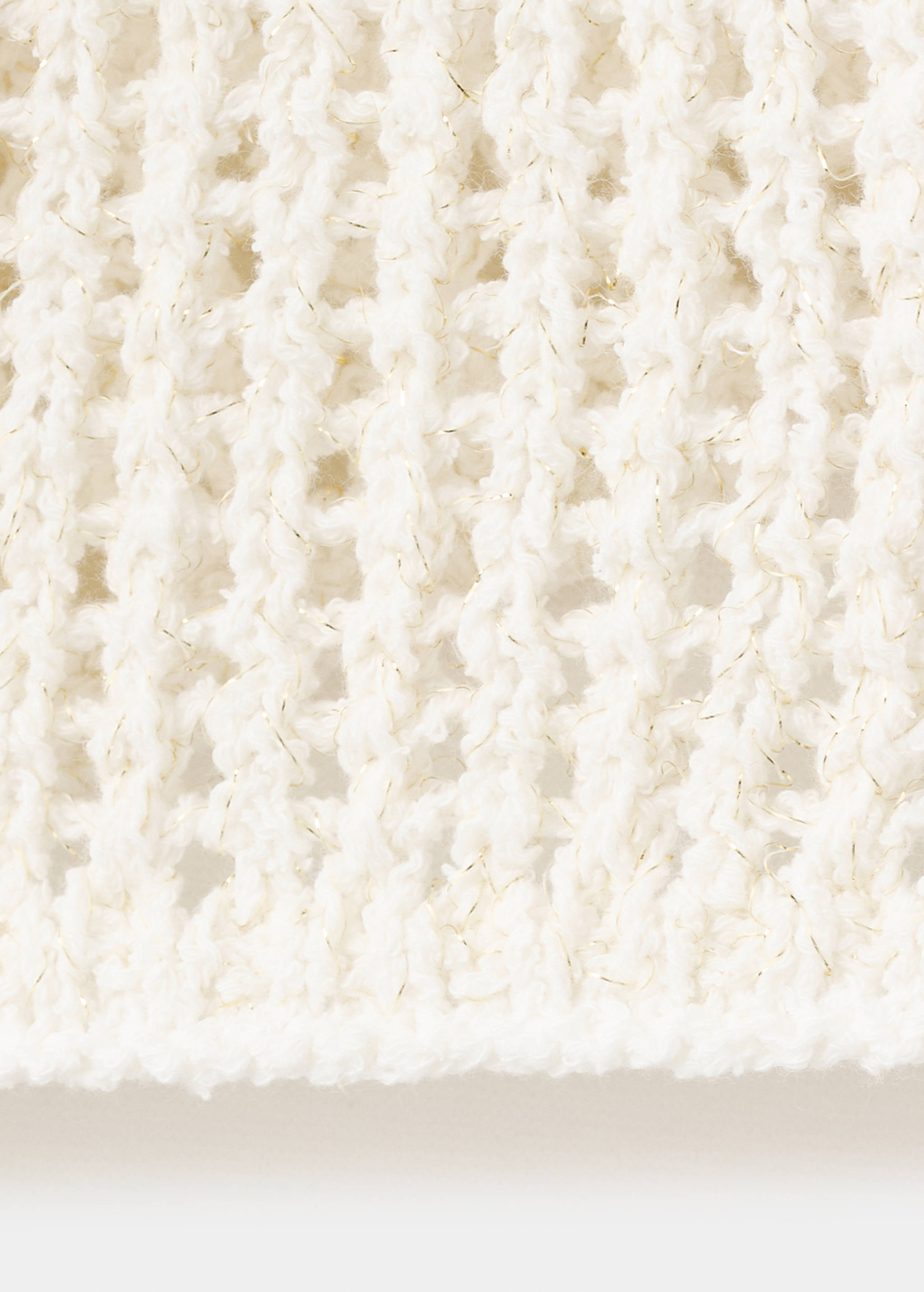 Openwork knit lurex cardigan - Details of the article 0