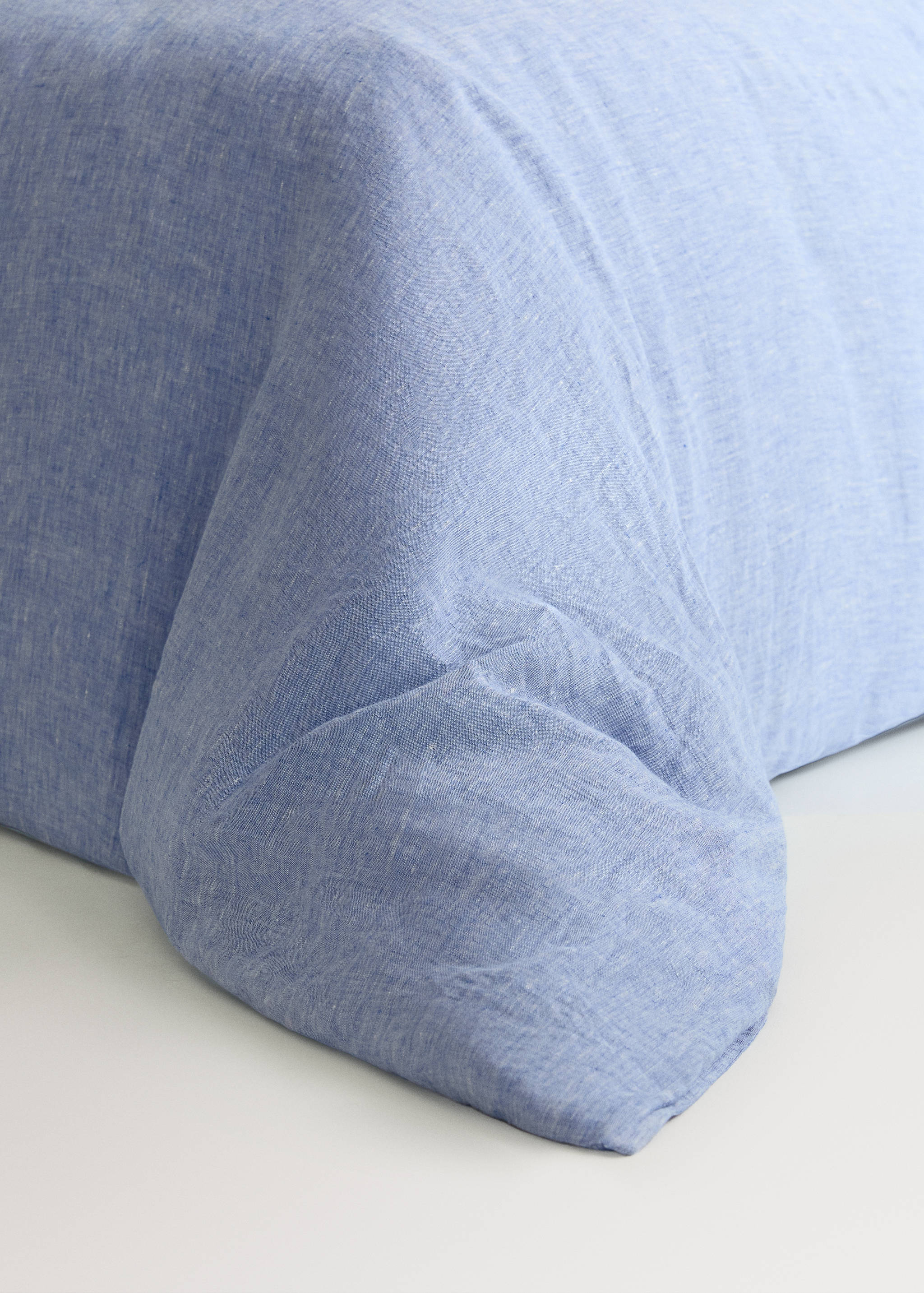 Yarn-dyed linen duvet cover for 90-cm bed - Details of the article 8