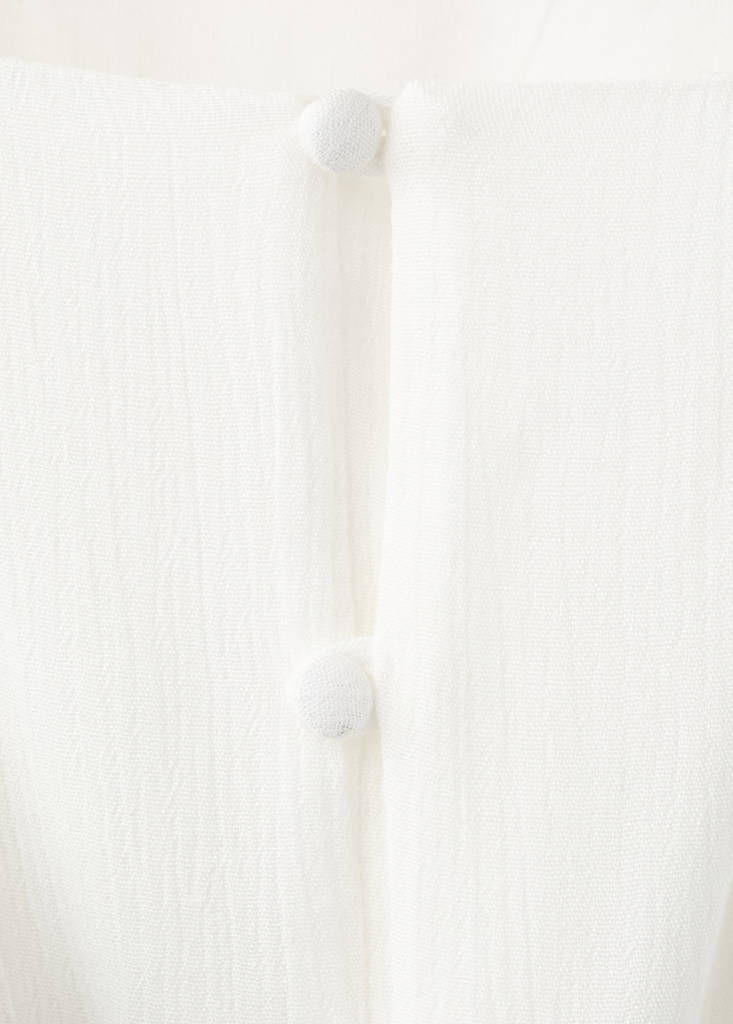 Long dress with bow — White