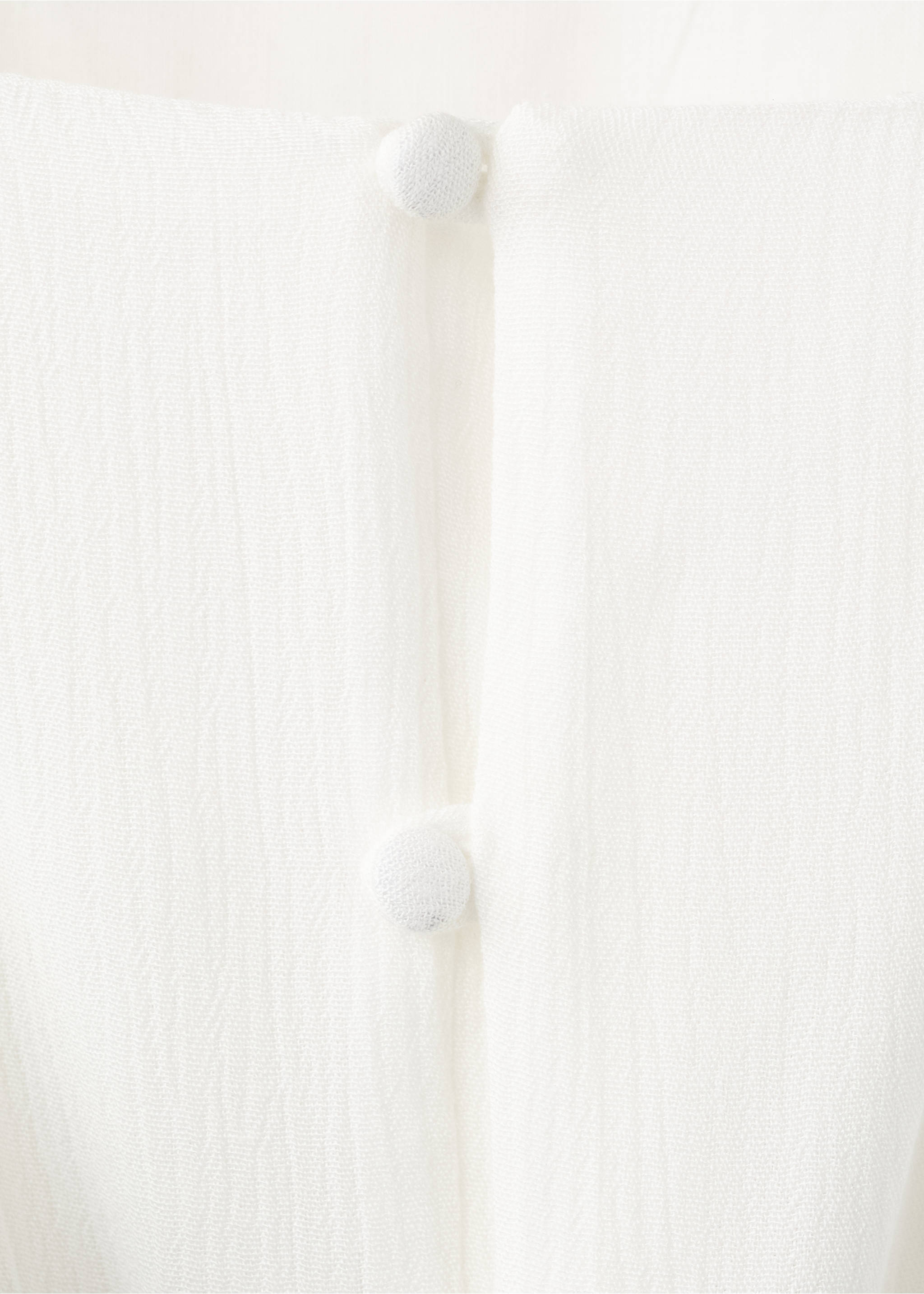 Long dress with bow - Details of the article 8, White. Ref: 27013738-01.