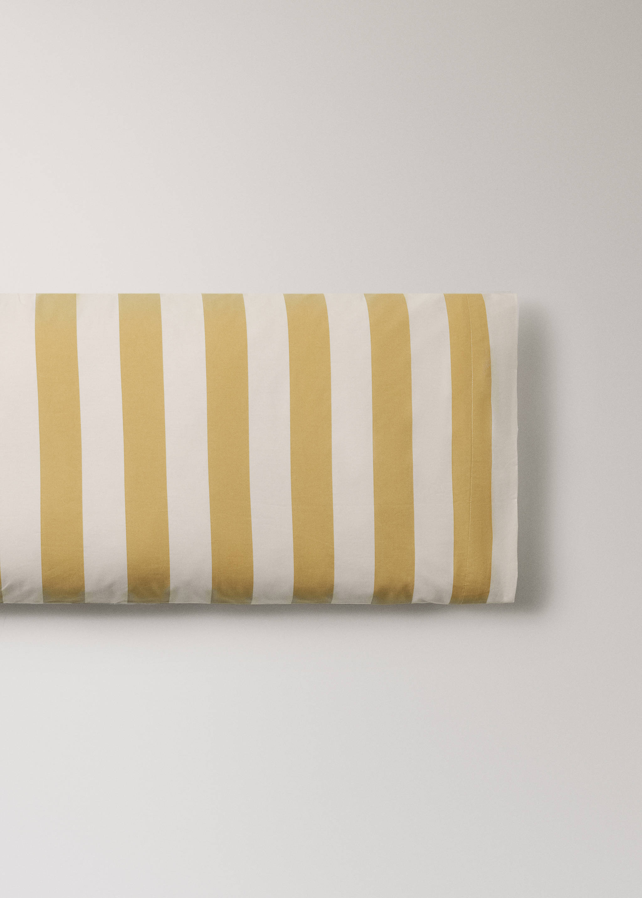 Percale cotton pillowcase, 200 thread count, striped print, 45x110 cm - Article without model