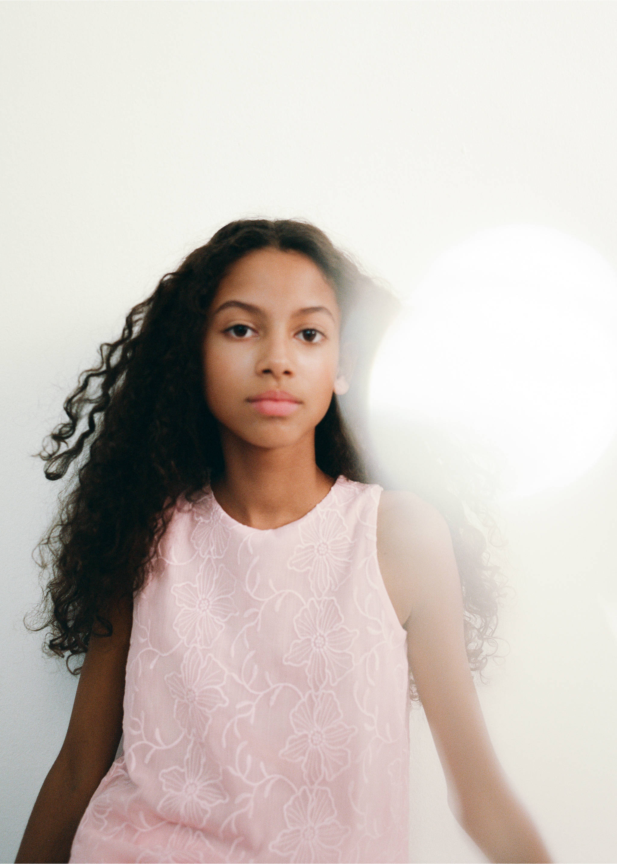 Струящийся топ с принтом - Деталь изделия 7, Розовый. Ref: 27014048-00.