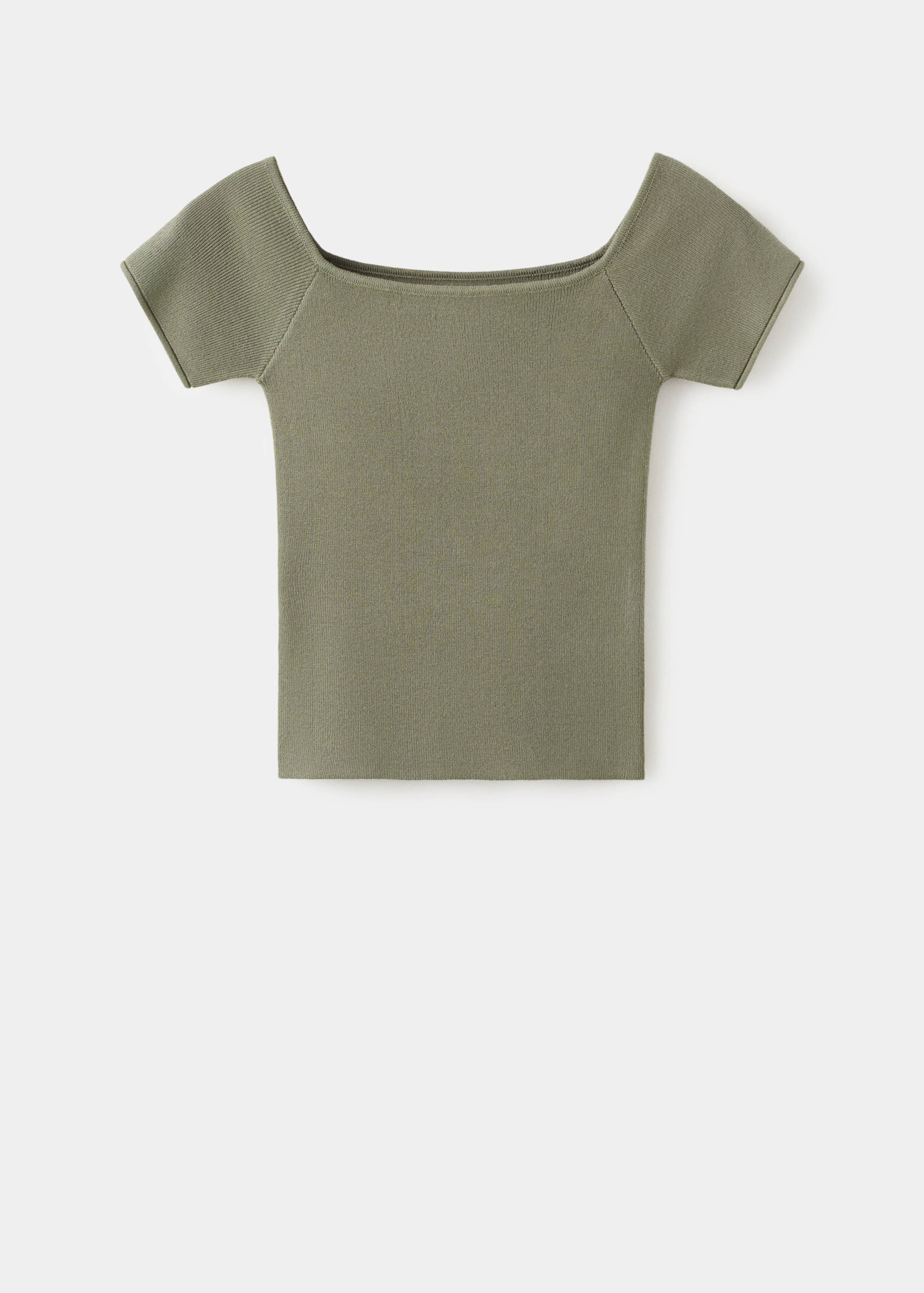 Укороченный приталенный топ - Изделие без модели