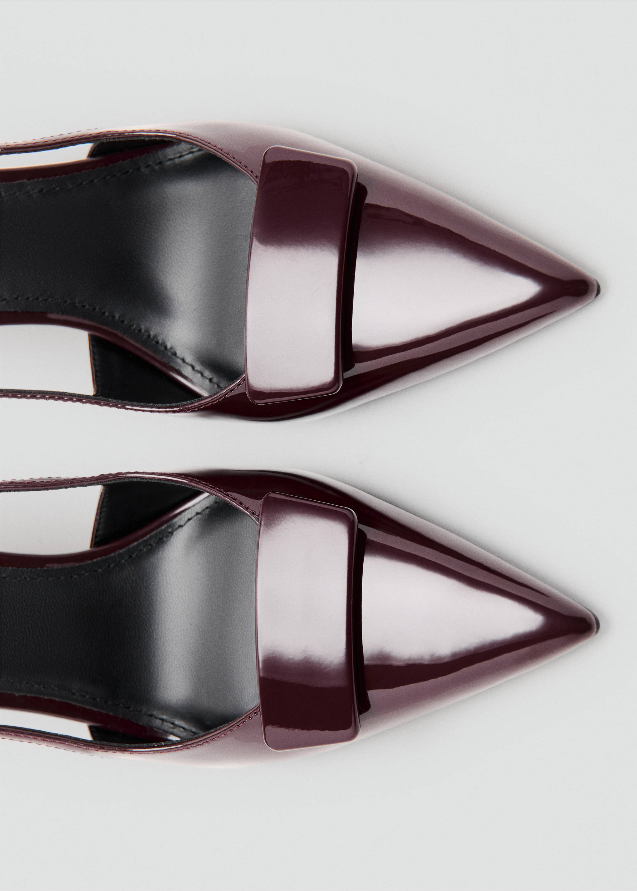 Pantofi lăcuiți cu toc - Detaliu al articolului 1, Grena. Ref: 27014052-00.