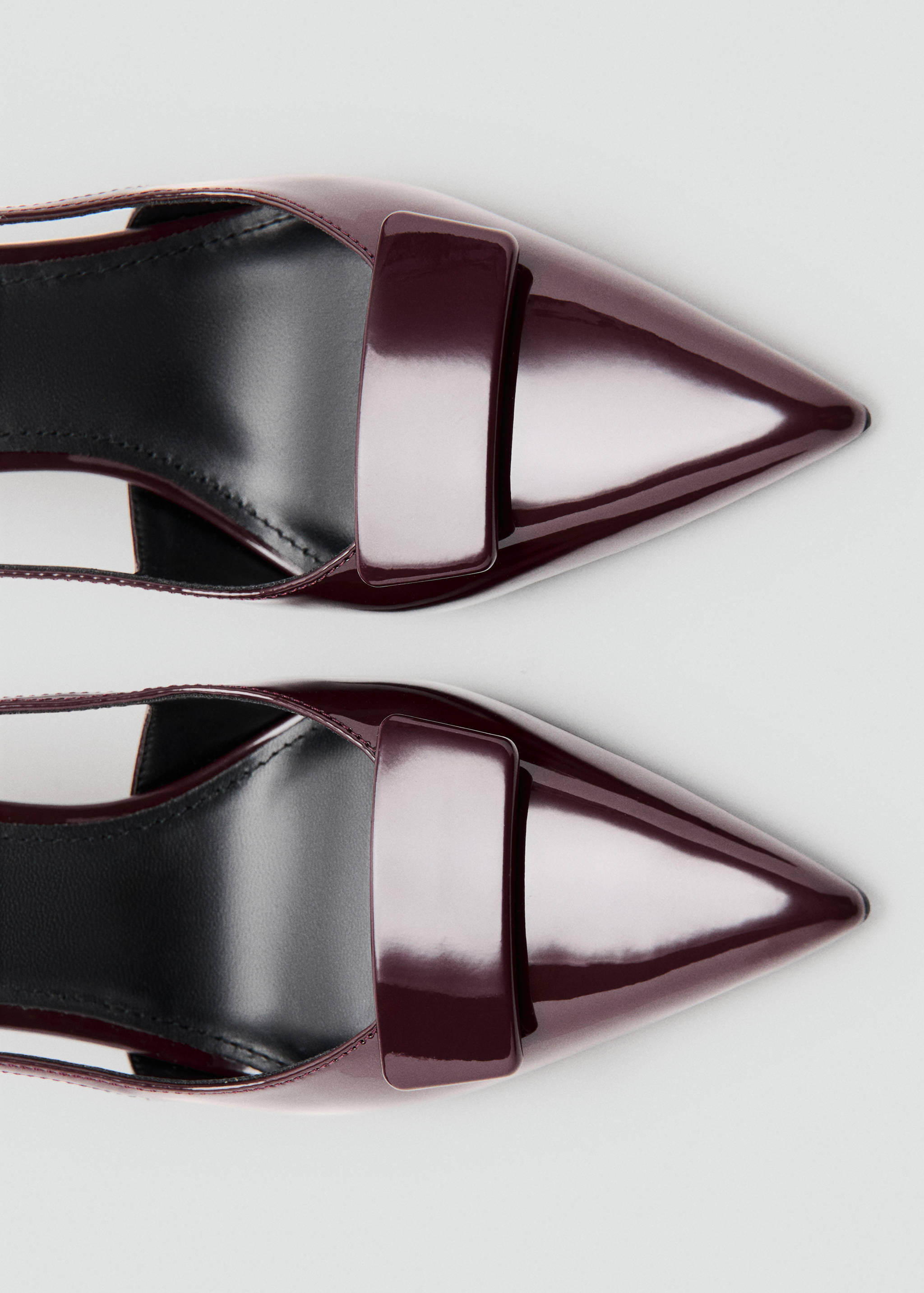 حذاء بكعب لامع - تفاصيل المنتج 1