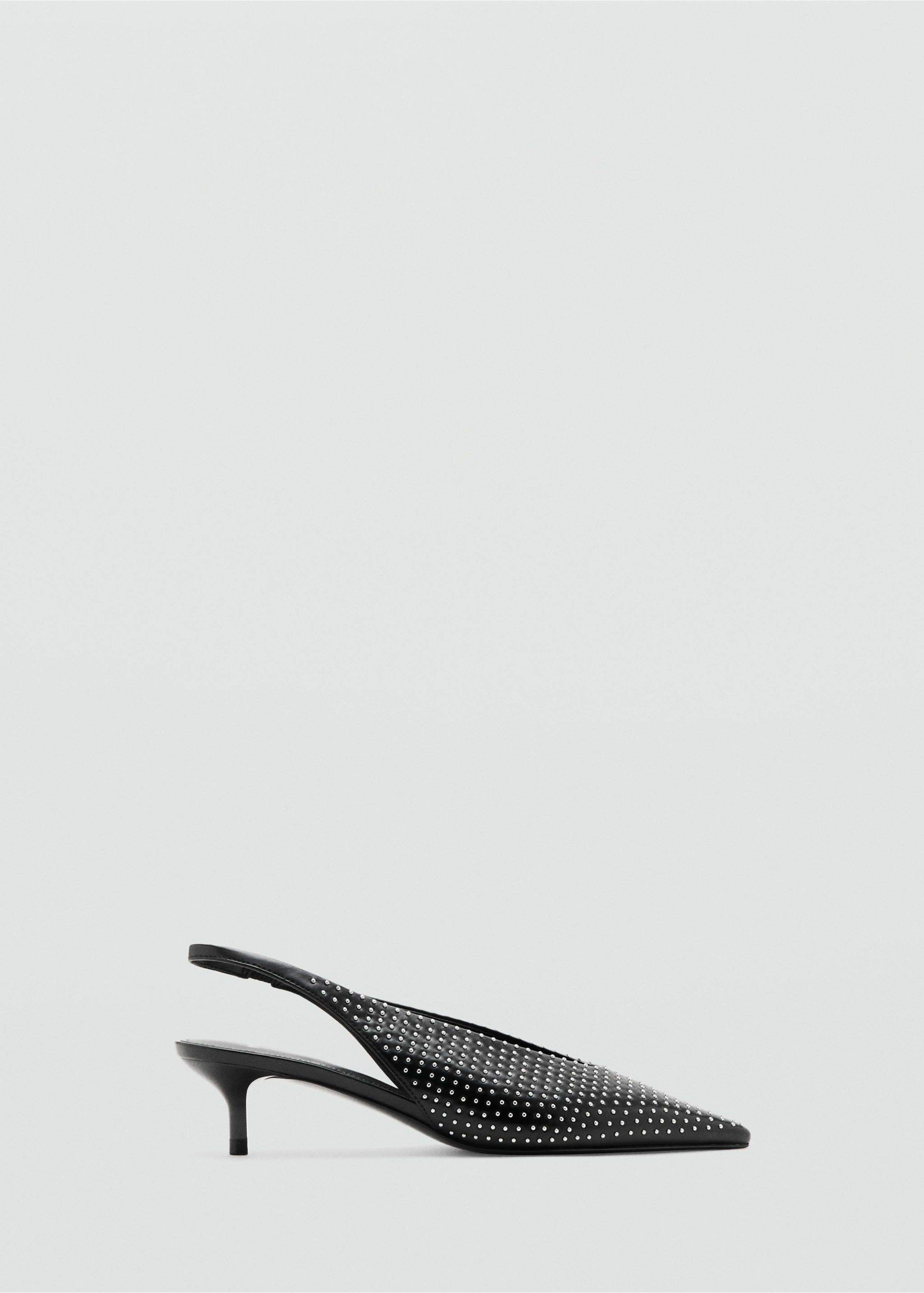 Studded high-heeled shoe - Article without model, Black. Ref: 27014053-00.