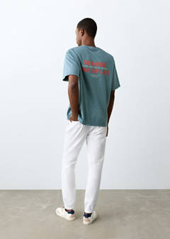 Drawstring jogger trousers — White 3