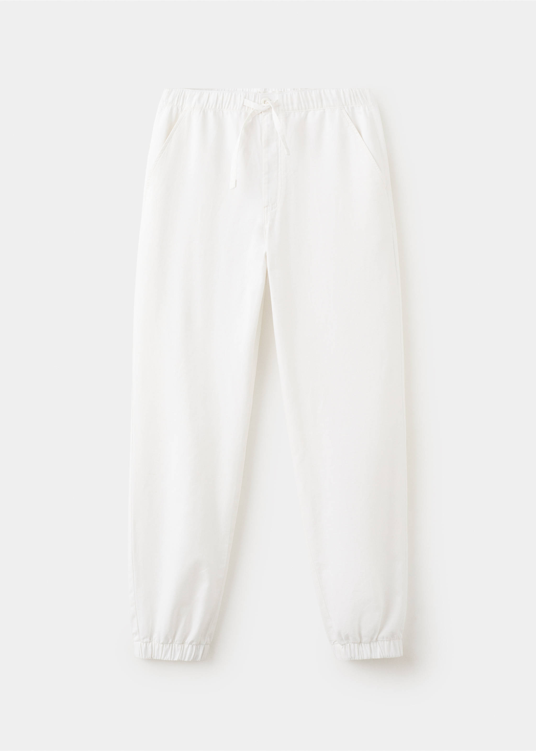 Pantalón jogger cordón - Artículo sin modelo, Blanco. Ref: 27014054-00.