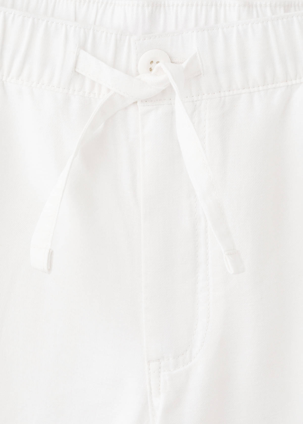 Drawstring jogger trousers — White