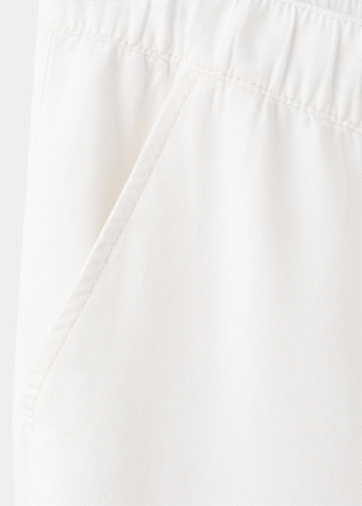 Drawstring jogger trousers — White