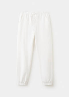 Drawstring jogger trousers — White 4