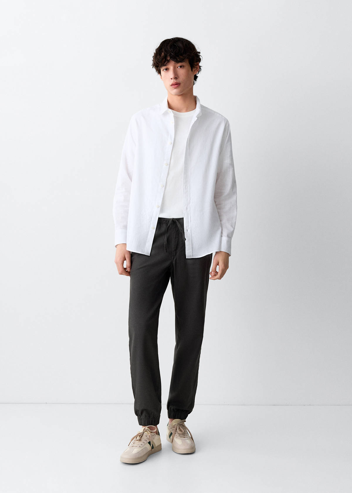 Drawstring jogger trousers — Charcoal