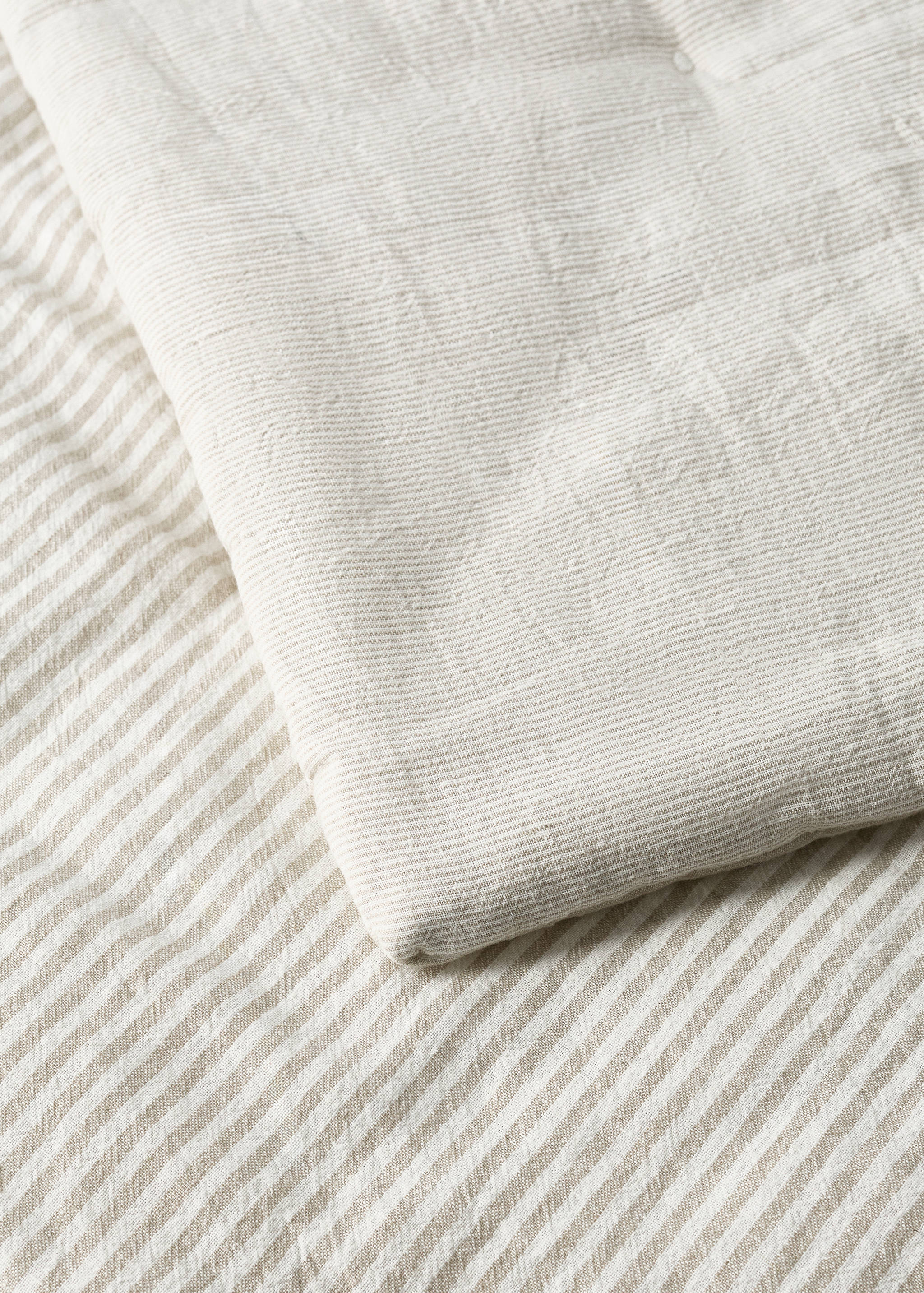 Children's cotton and linen striped duvet for a 90cm bed - Details of the article 2