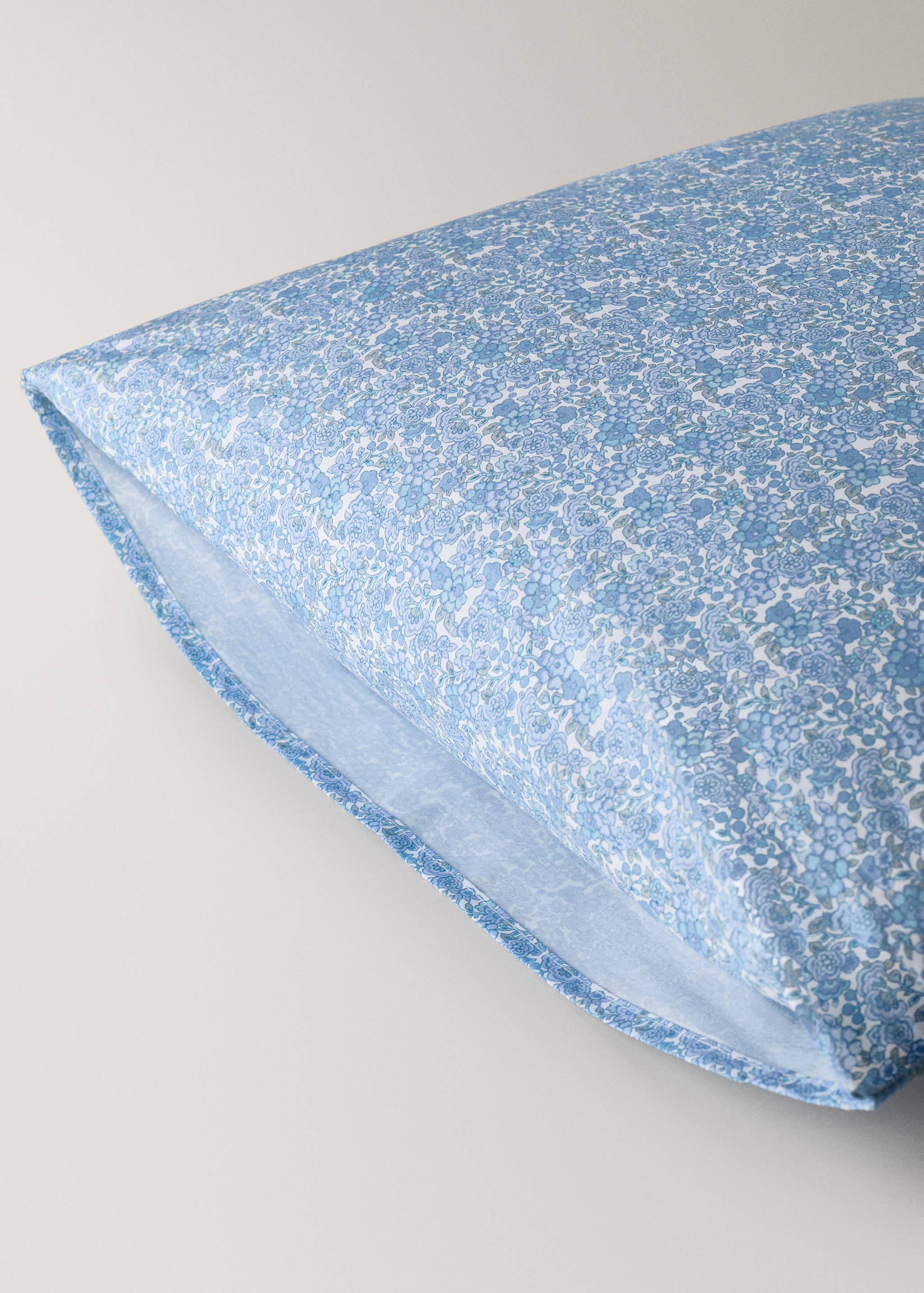 Children's floral percale pillowcase 60x60 cm - Details of the article 1